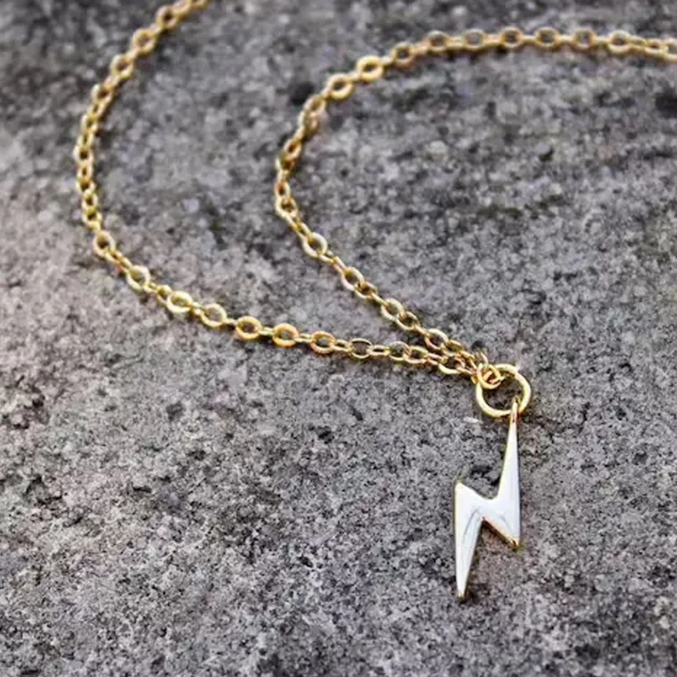 Vintage Acorn Jewellery>Little Lightning Bolt Necklace