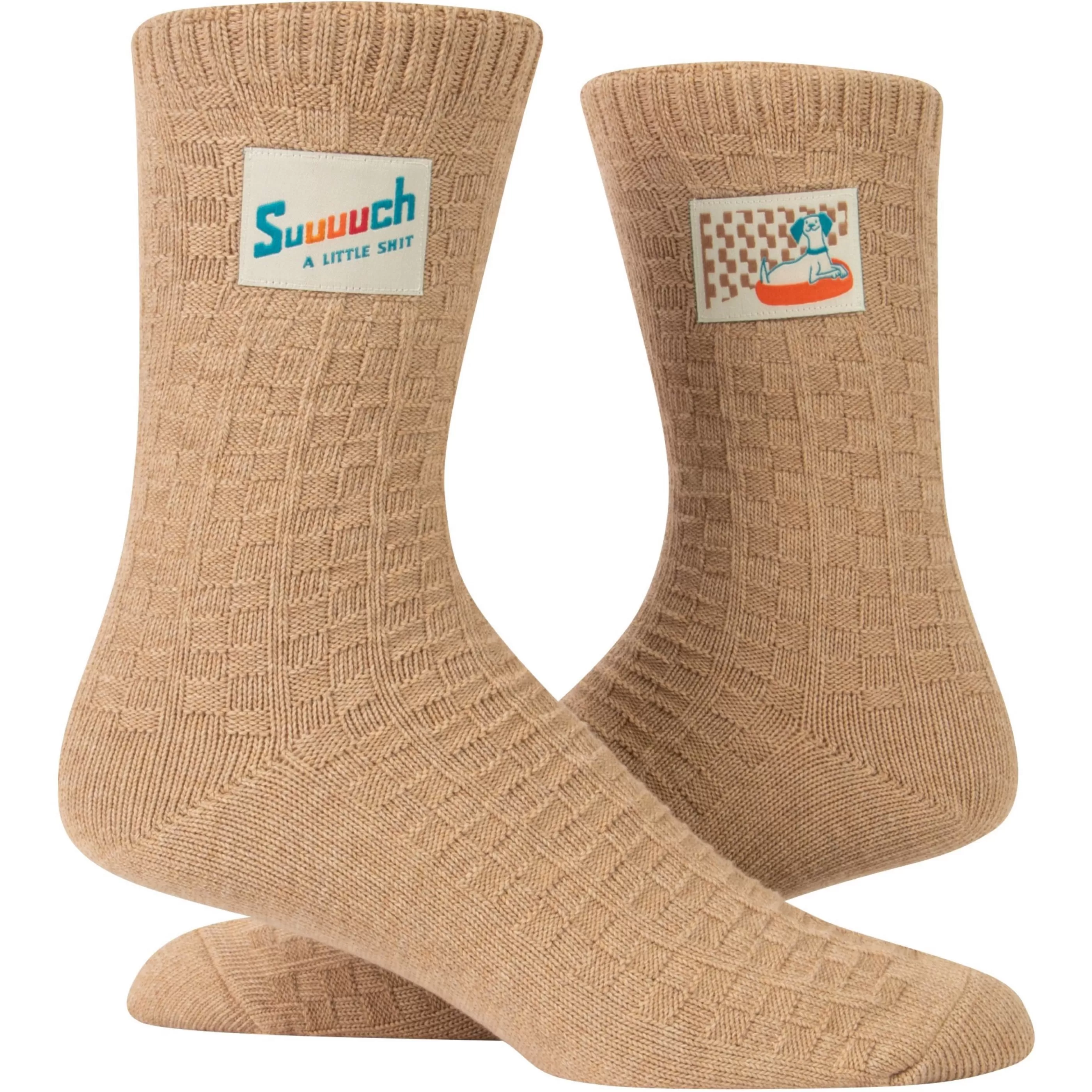 Blue Q Men's Socks>Little Shit Tag Socks
