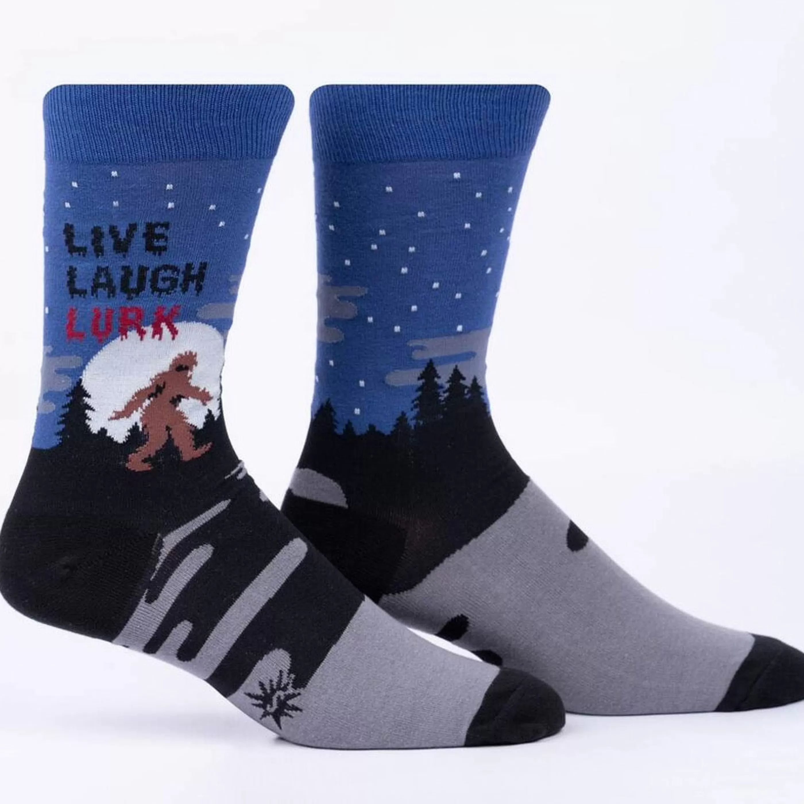 Sock It To Me Men's Socks>Live, Laugh, Lurk Men's Crew Socks