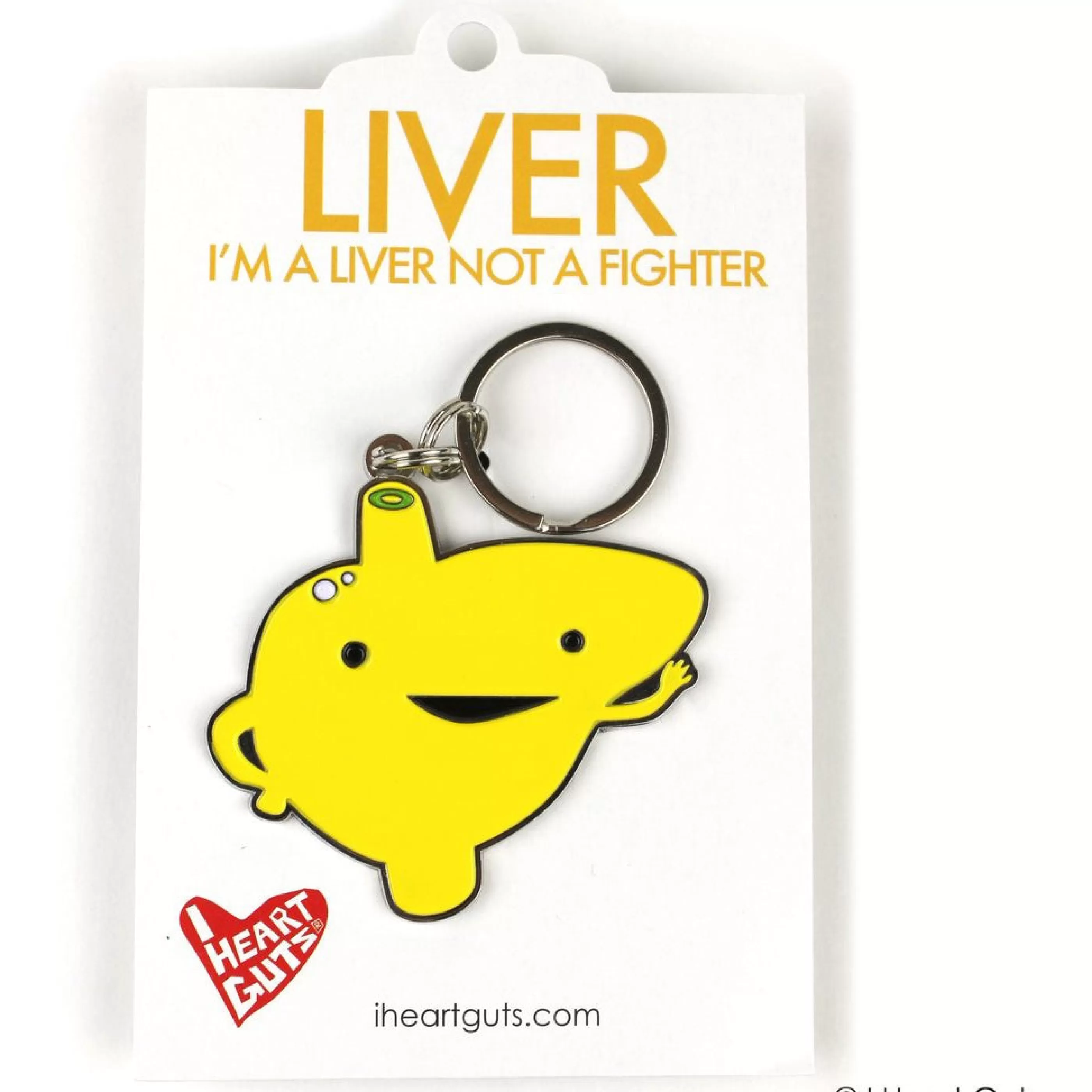 I Heart Guts Pins, Patches & Keychains>Liver Key Chain