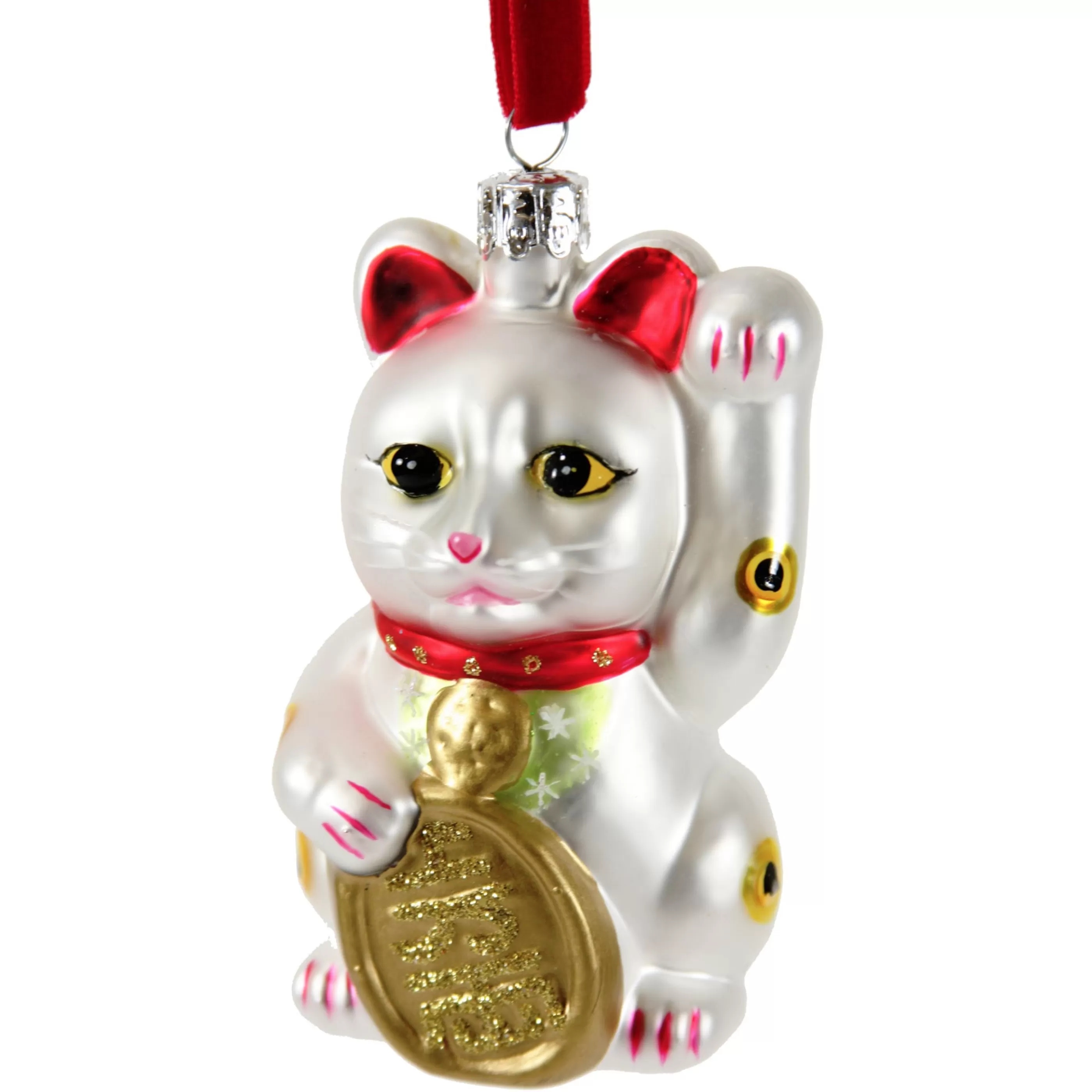 Cody Foster Lucky Cat Ornament White Shop