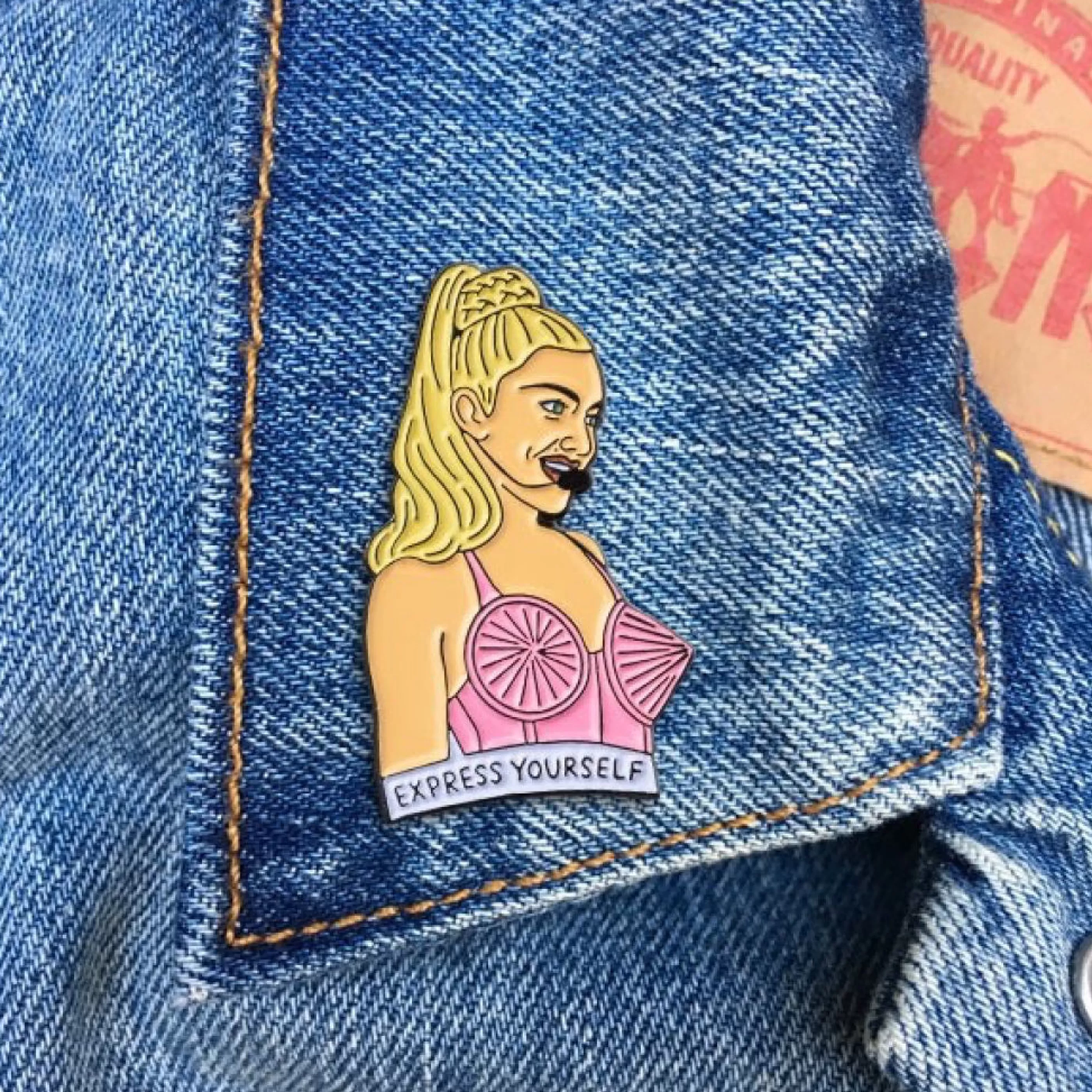 The Found Pins, Patches & Keychains>Madonna Express Yourself Enamel Pin