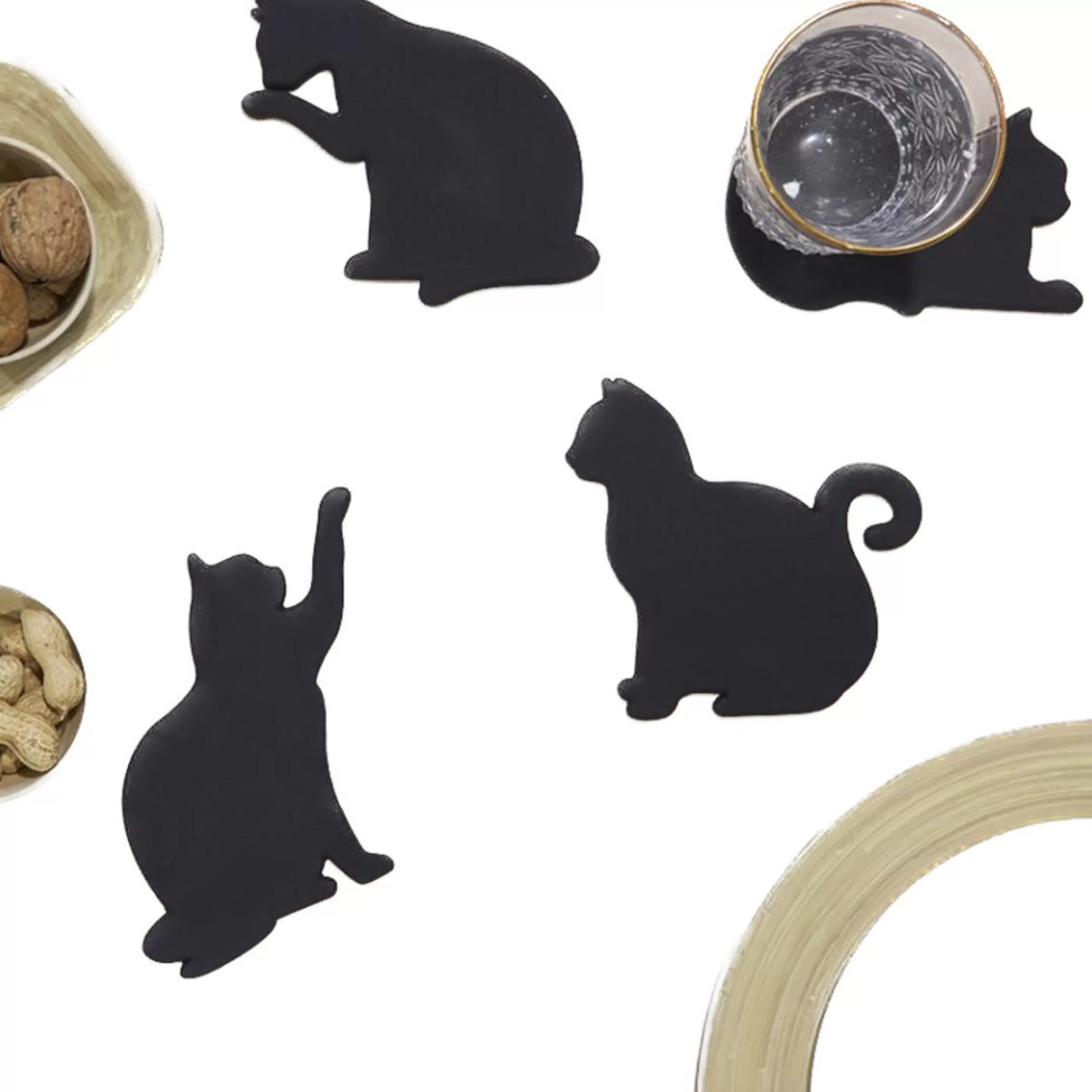 Balvi Barware>Magnetic Cat Coasters