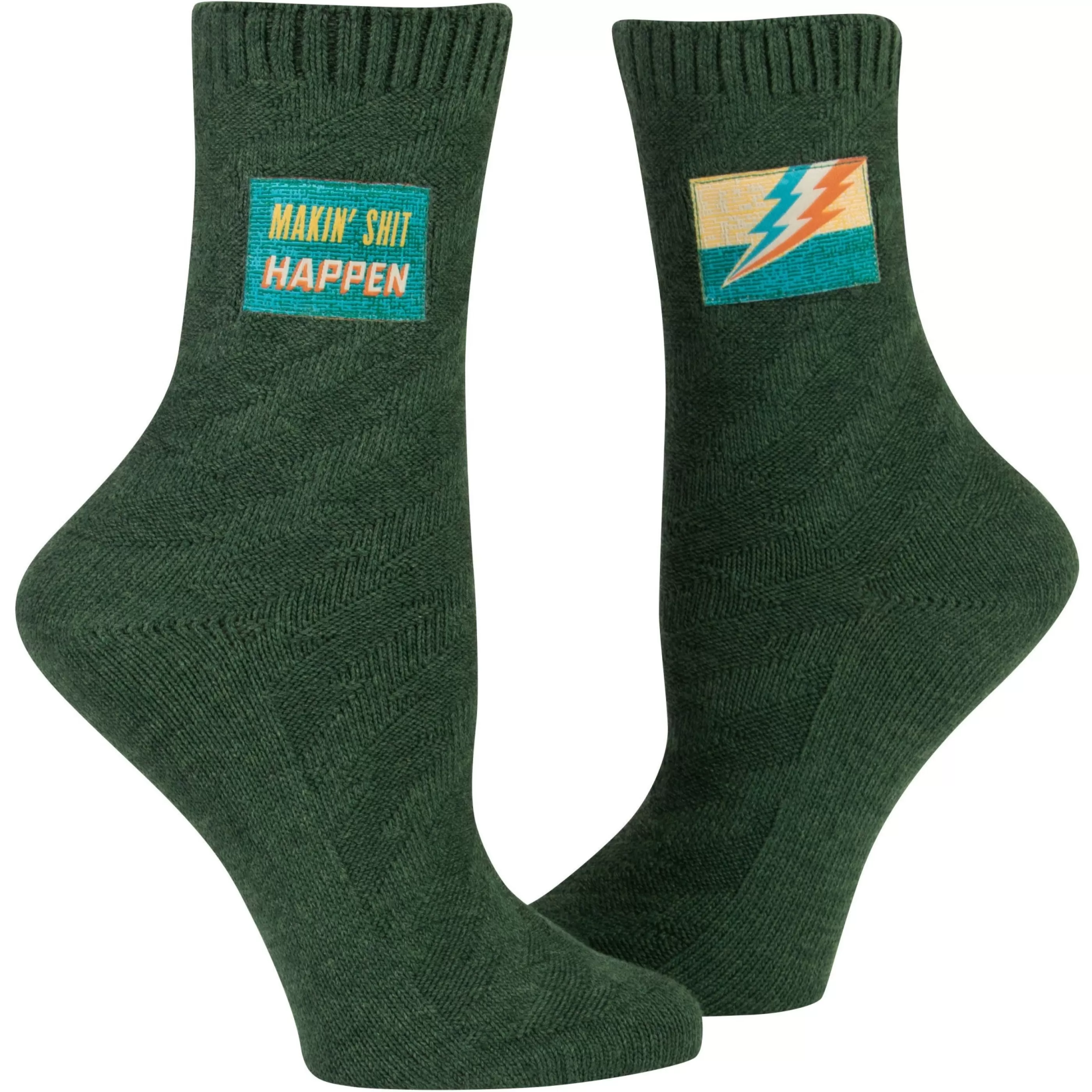 Blue Q Men's Socks>Makin' Shit Happen Tag Socks