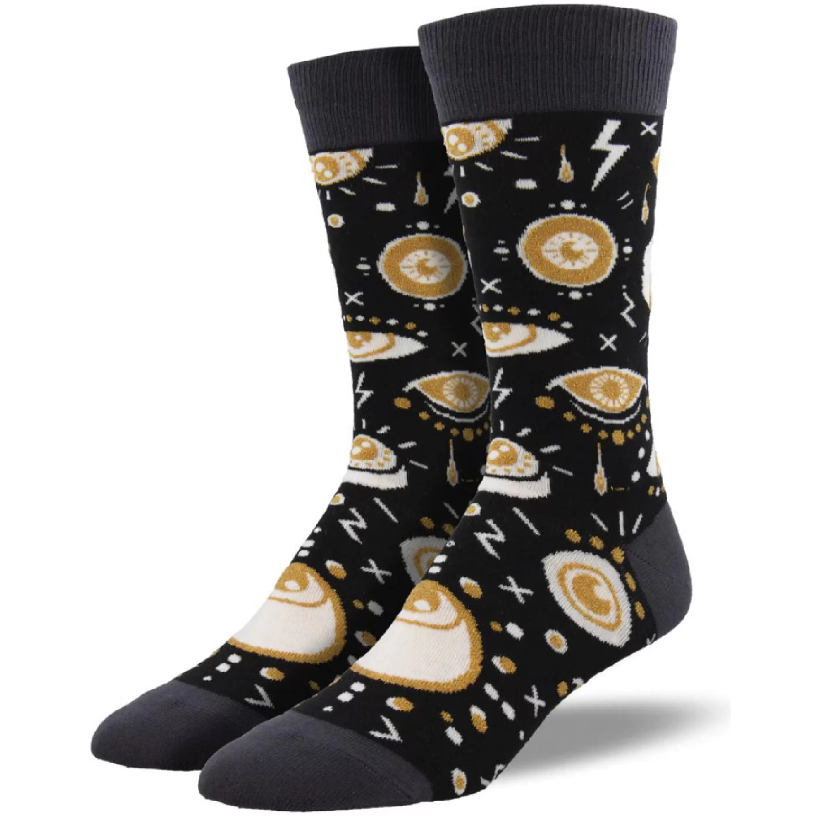 SockSmith Men's Socks>Men's Eyes On The Prize Socks Black