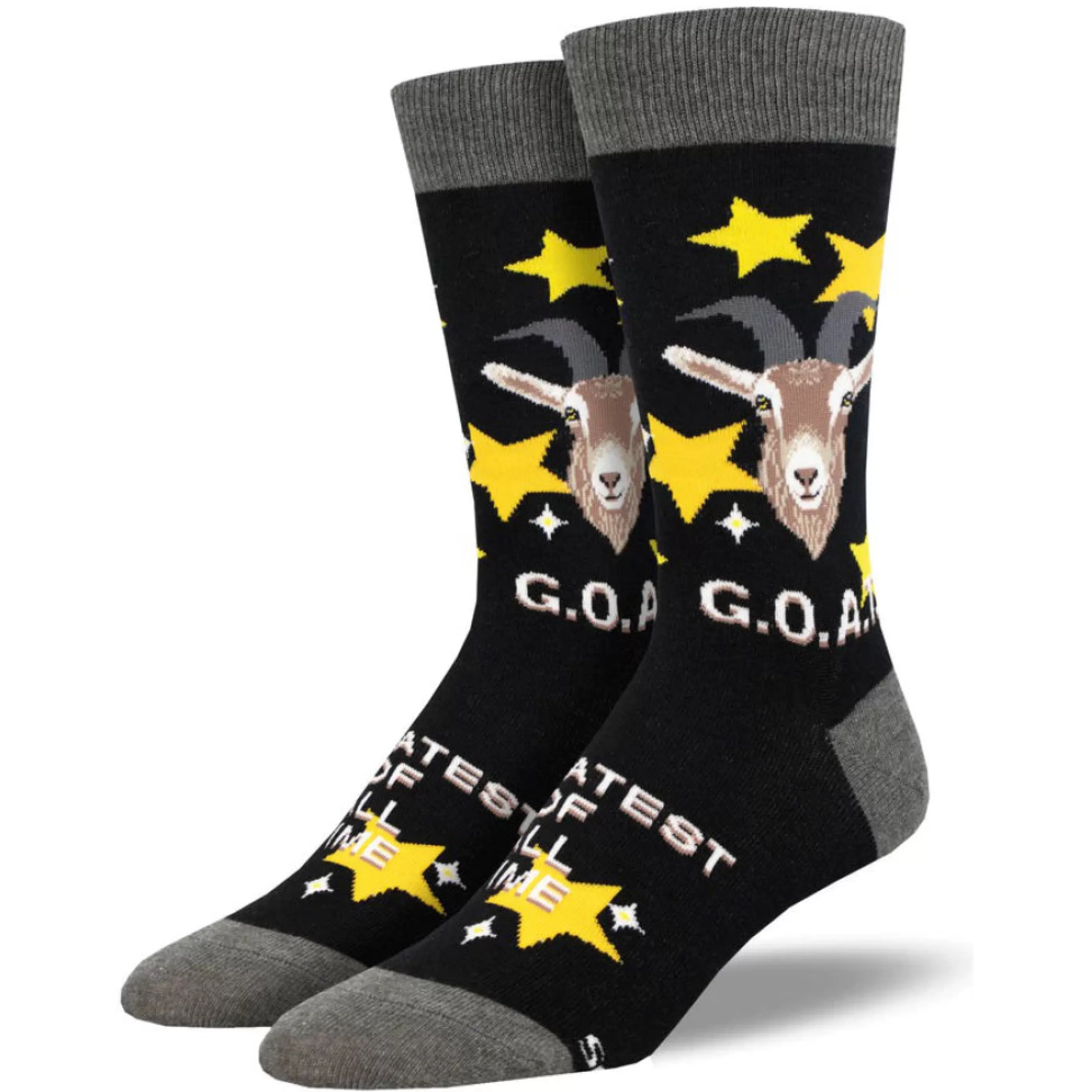 SockSmith Men's Socks>Men's Goat Socks Black