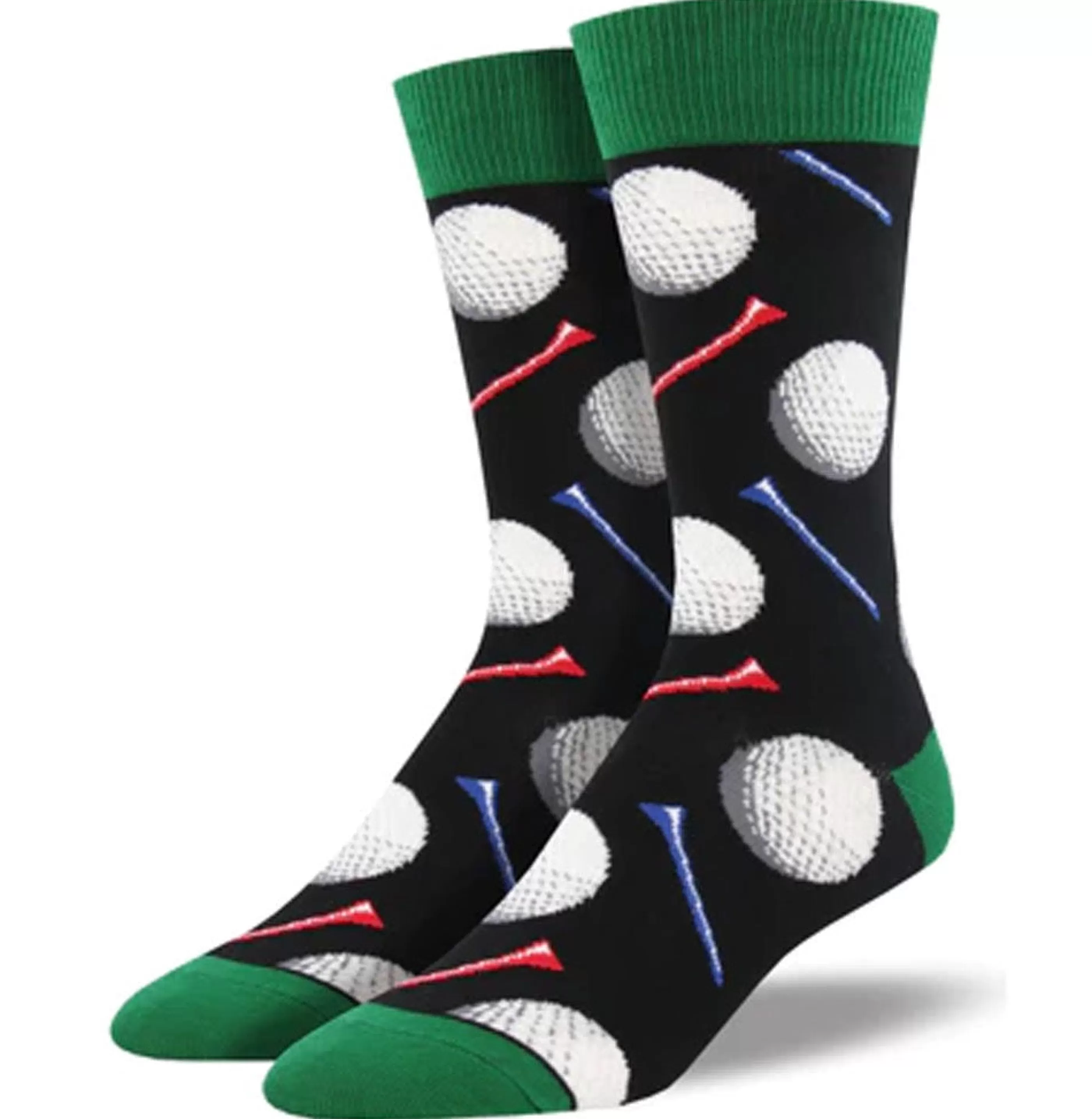 SockSmith Men's Socks>Men's Tee It Up Socks Black