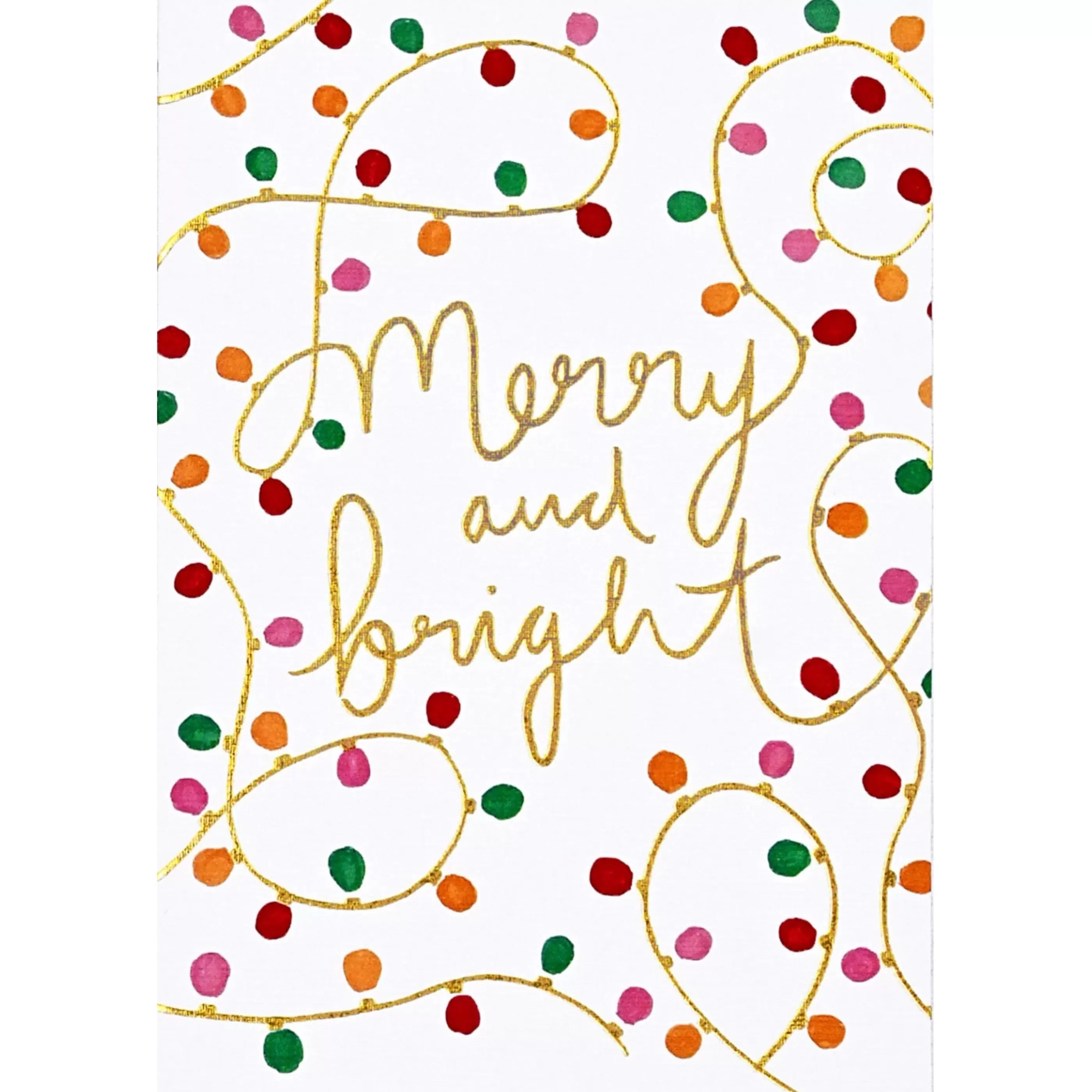 Peter Pauper Press Merry And Bright Lights Boxed Christmas Cards Clearance