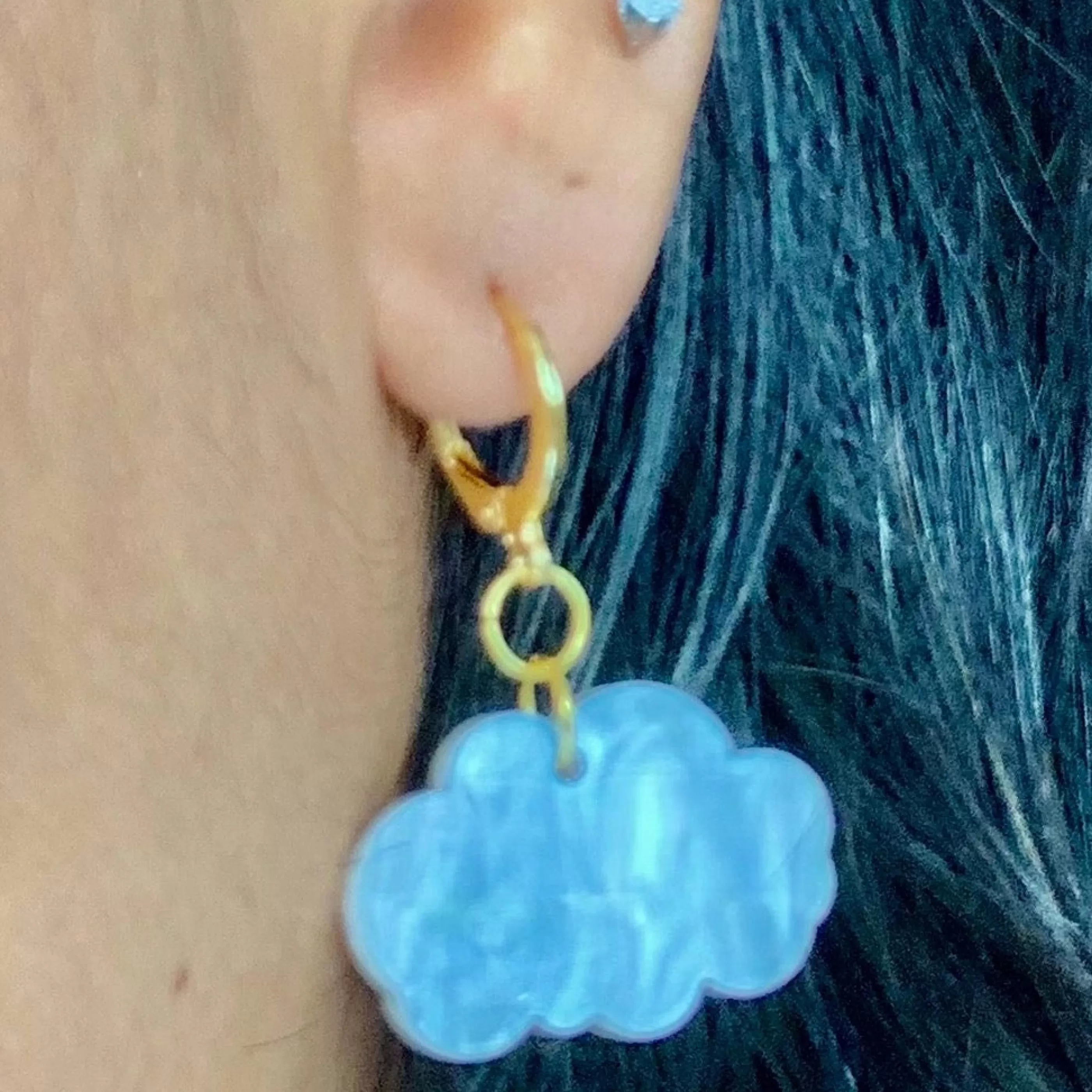 Not Picasso Jewellery>Mini Cloud Earrings