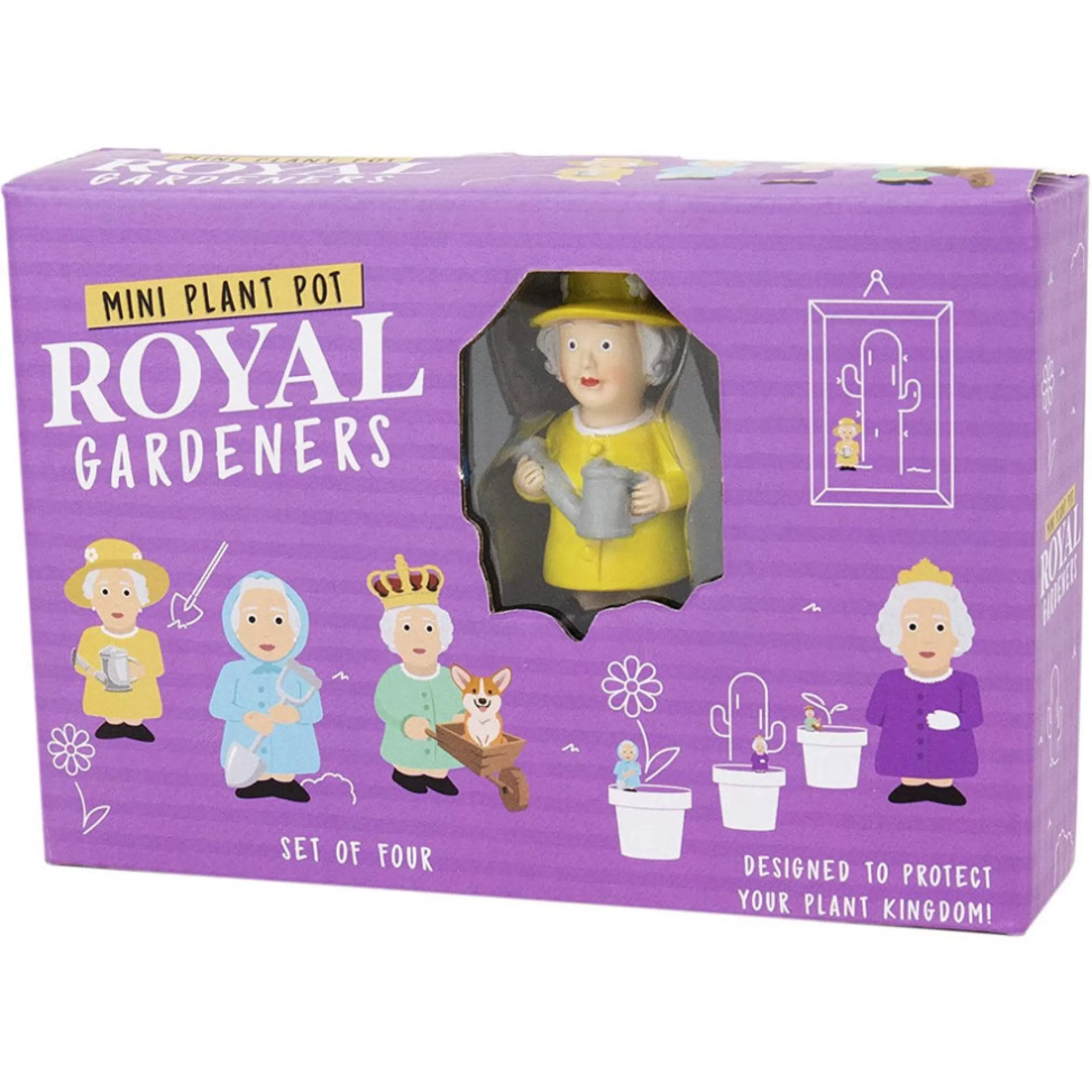 Gift Republic Home Accessories>Mini Plant Pot Royal Gardeners