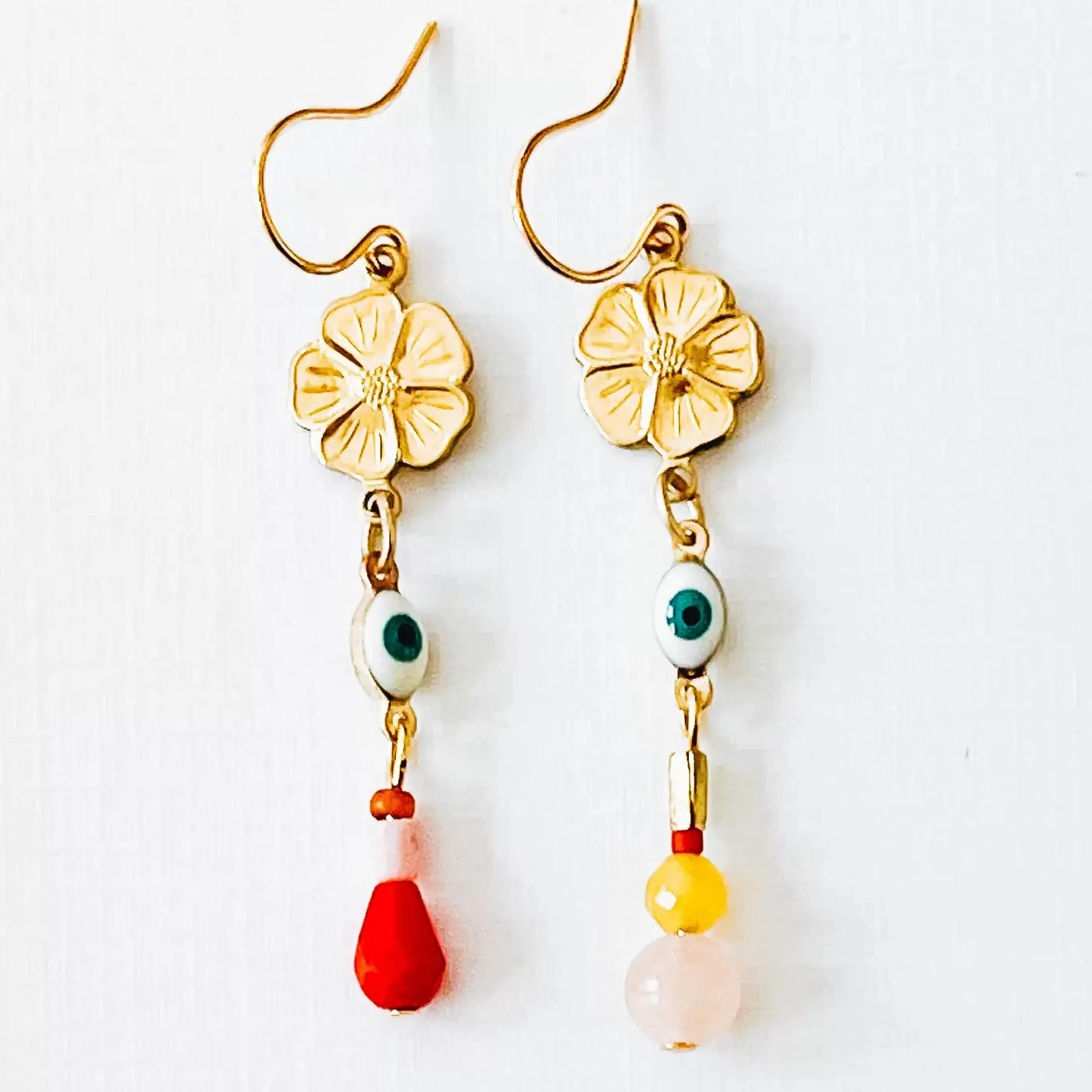 Nest Pretty Things Jewellery>Mismatched Evil Eye Earrings