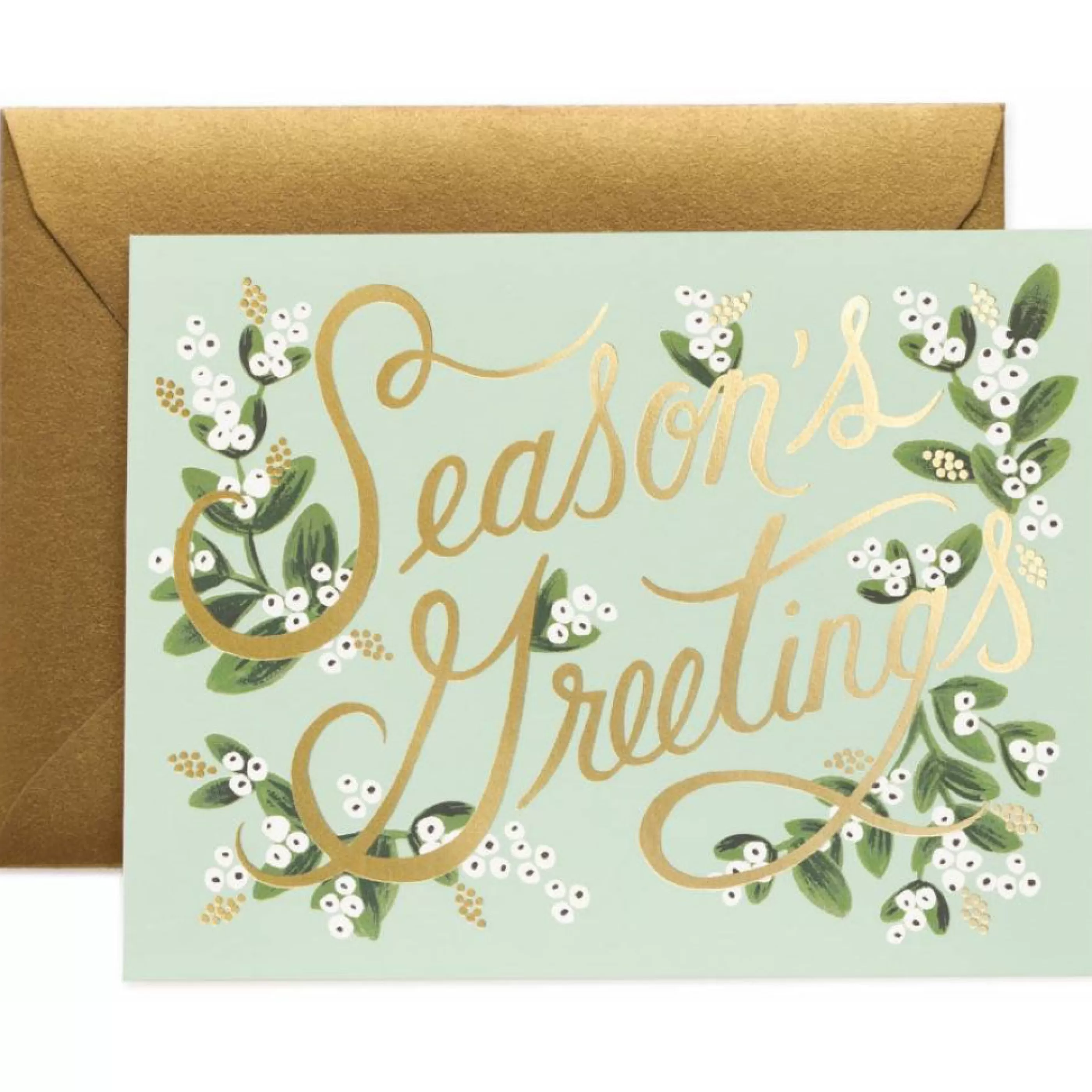 Rifle Paper Co. Mistletoe Season's Greetings Card Best Sale