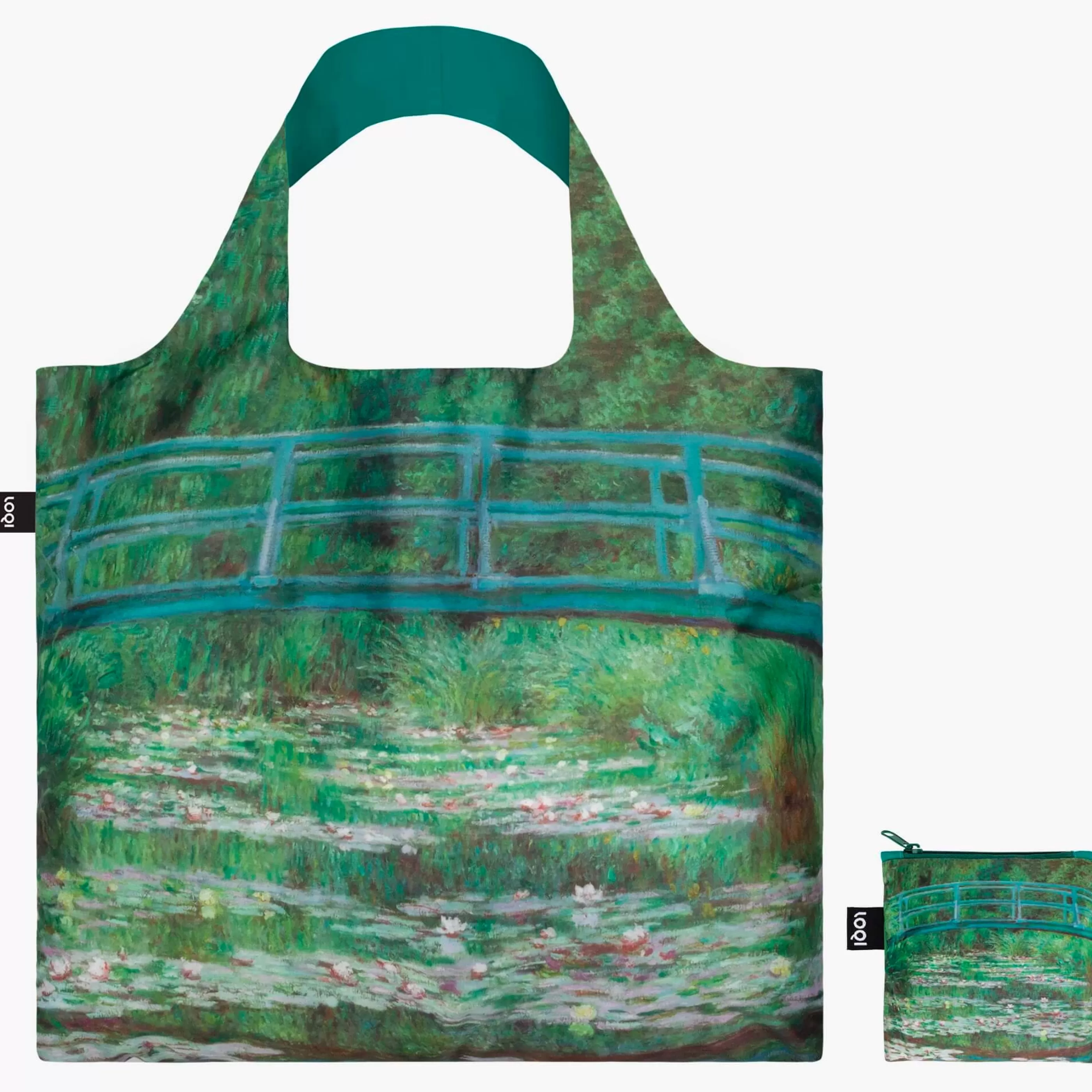 LOQI Bags>Monet Japanese Footbridge Tote Bag