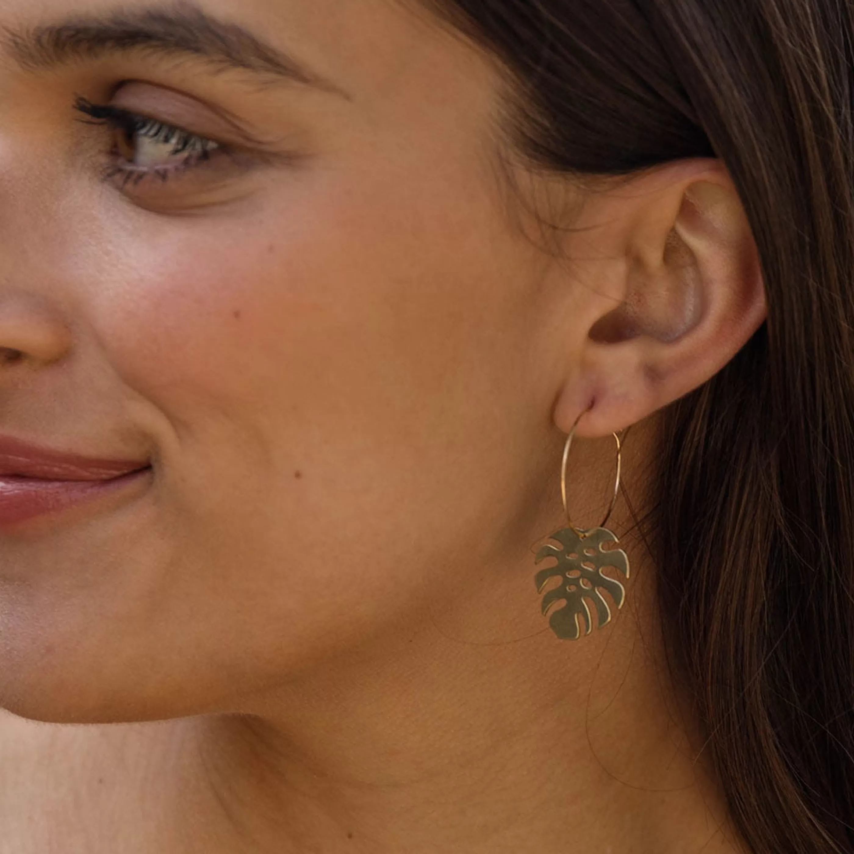 Amano Studio Jewellery>Monstera Hoop Earrings