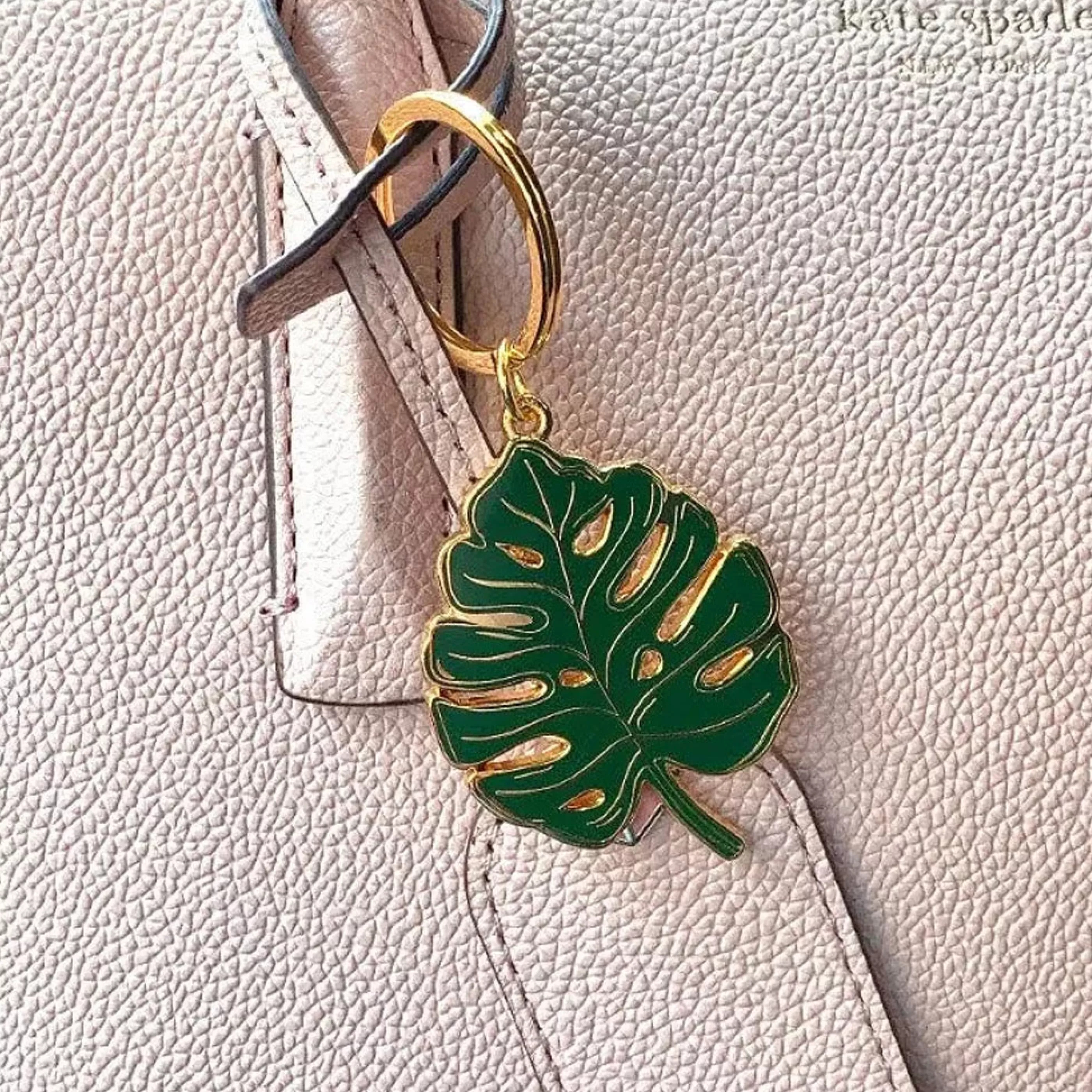 Elyse Breanne Design Pins, Patches & Keychains>Monstera Leaf Keychain