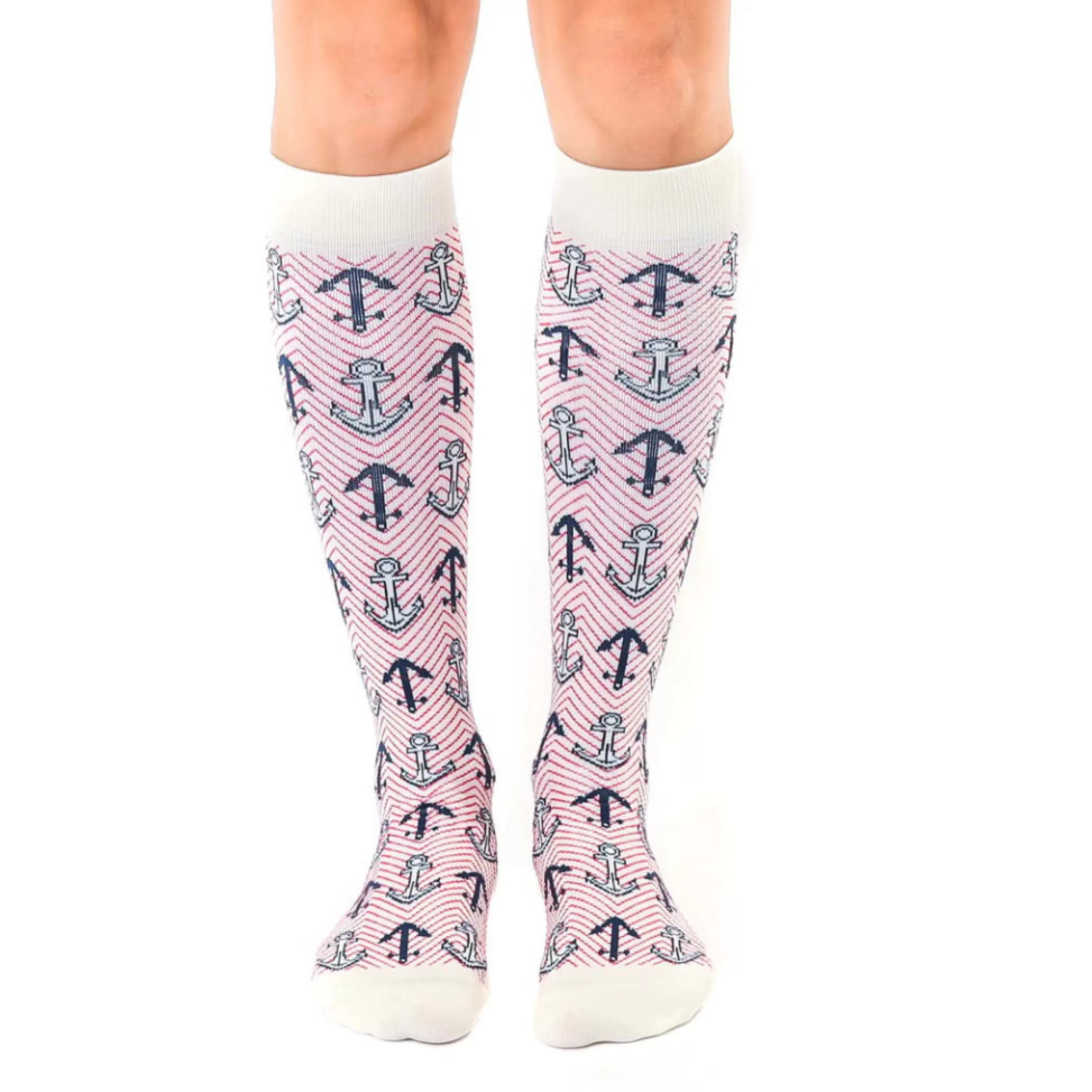 Living Royal Men's Socks>Nautical Compression Socks