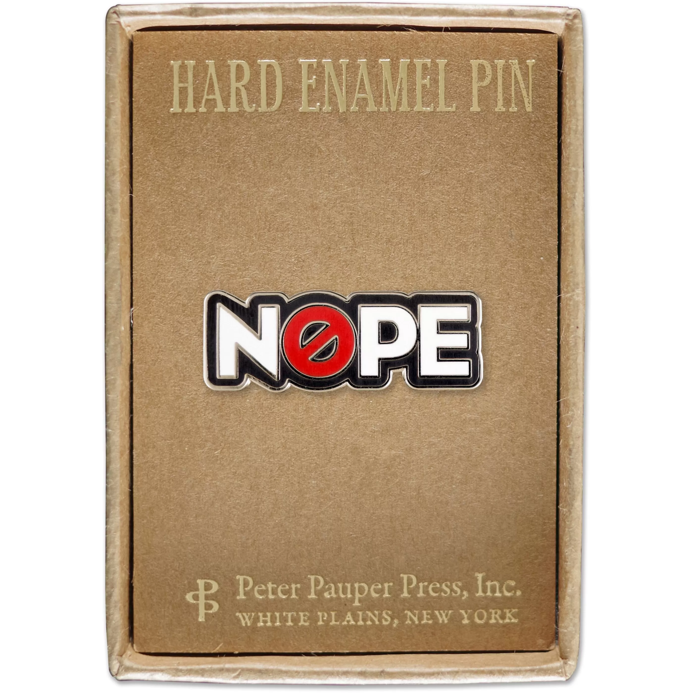 Peter Pauper Press Pins, Patches & Keychains>Nope Enamel Pin