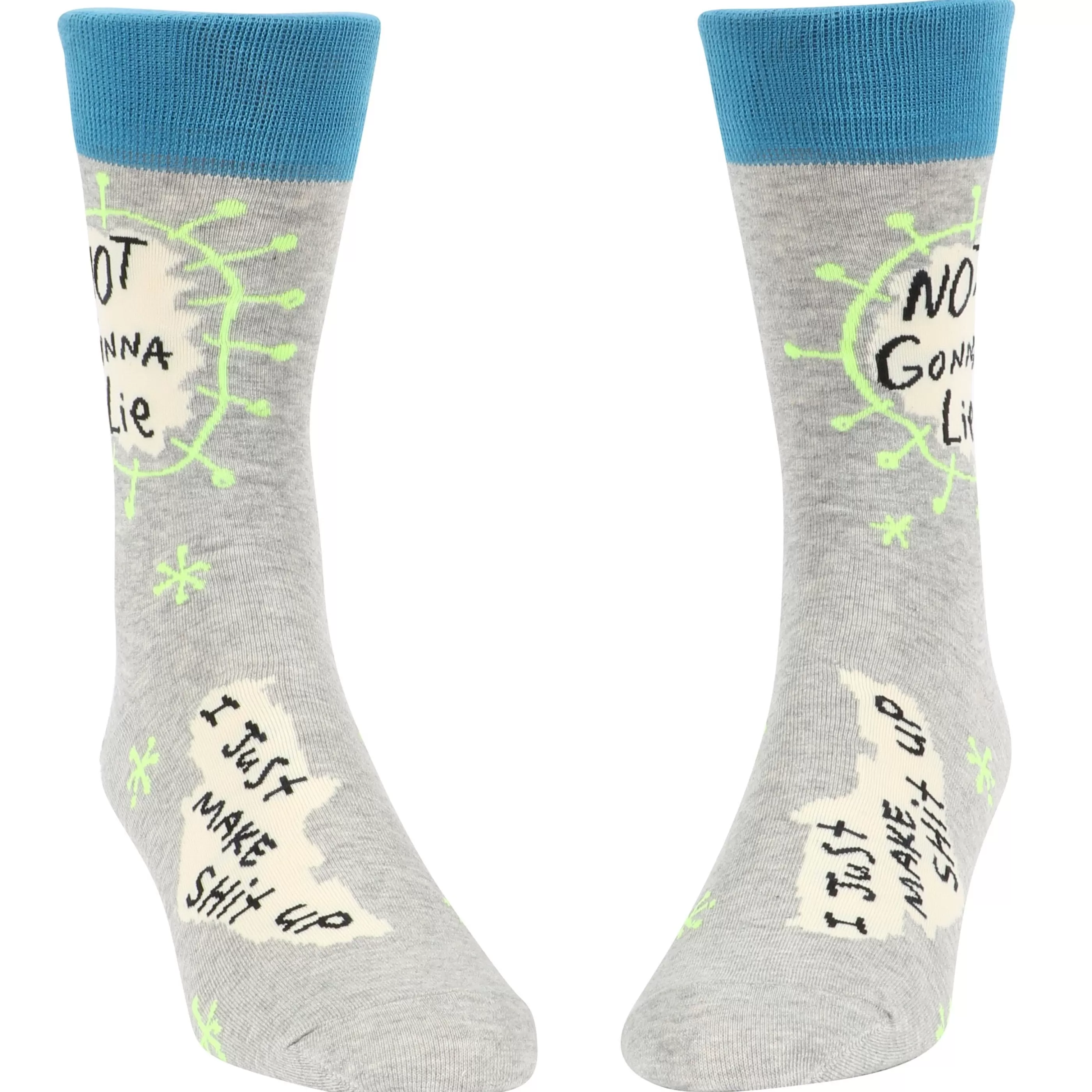 Blue Q Men's Socks>Not Gonna Lie Men's Crew Socks