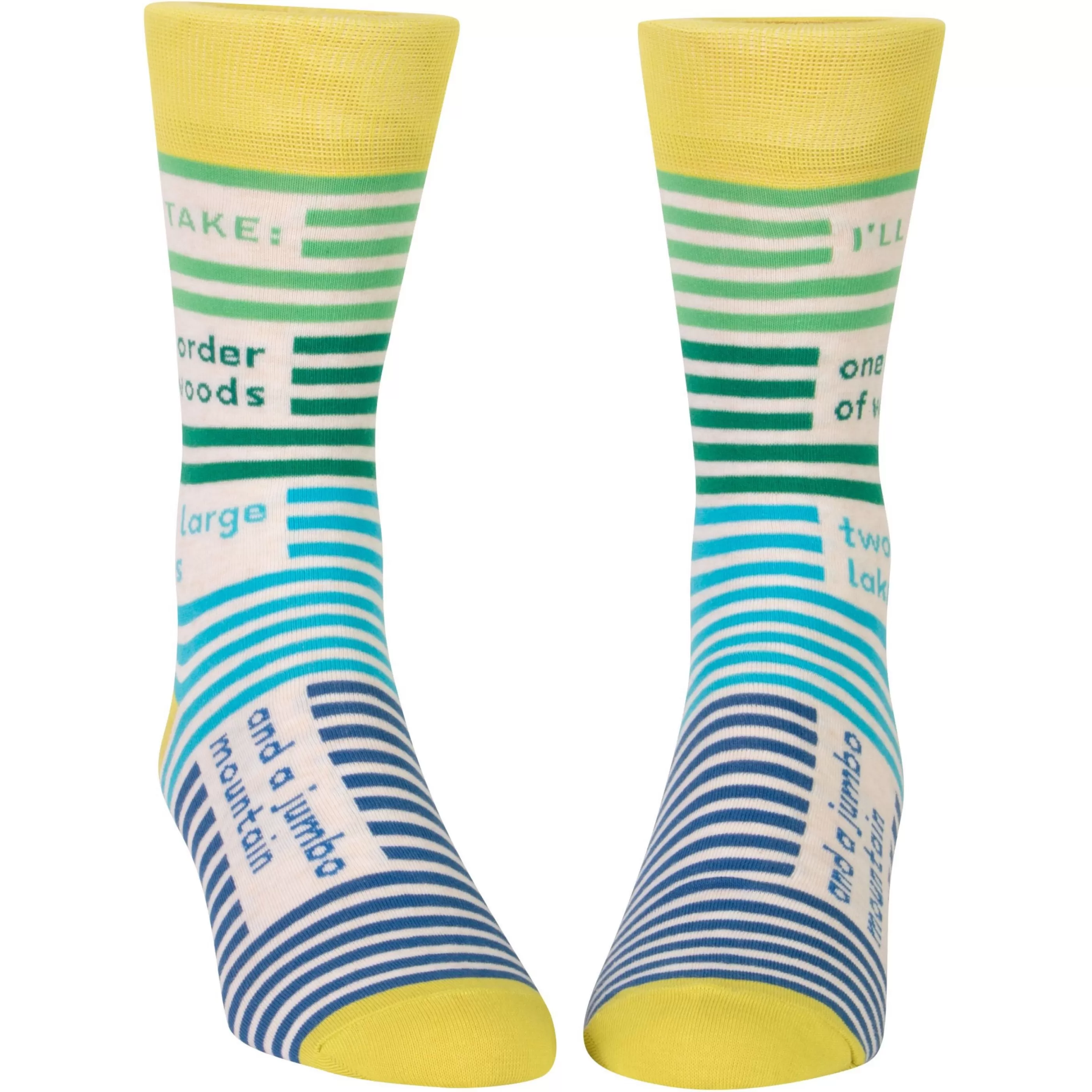 Blue Q Men's Socks>One Order Of Woods Men's Socks