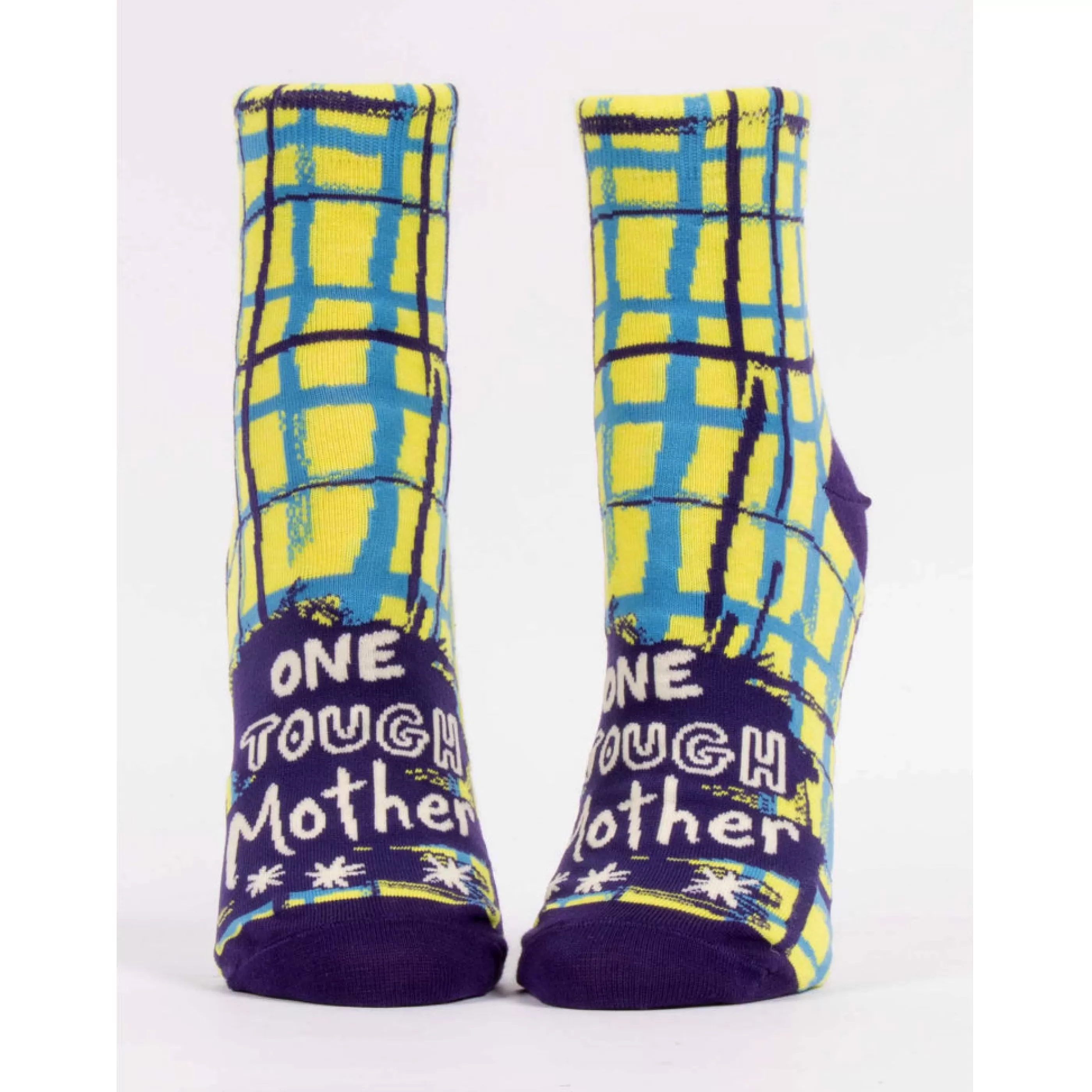 Blue Q Women's Socks>One Tough Mother Ankle Socks