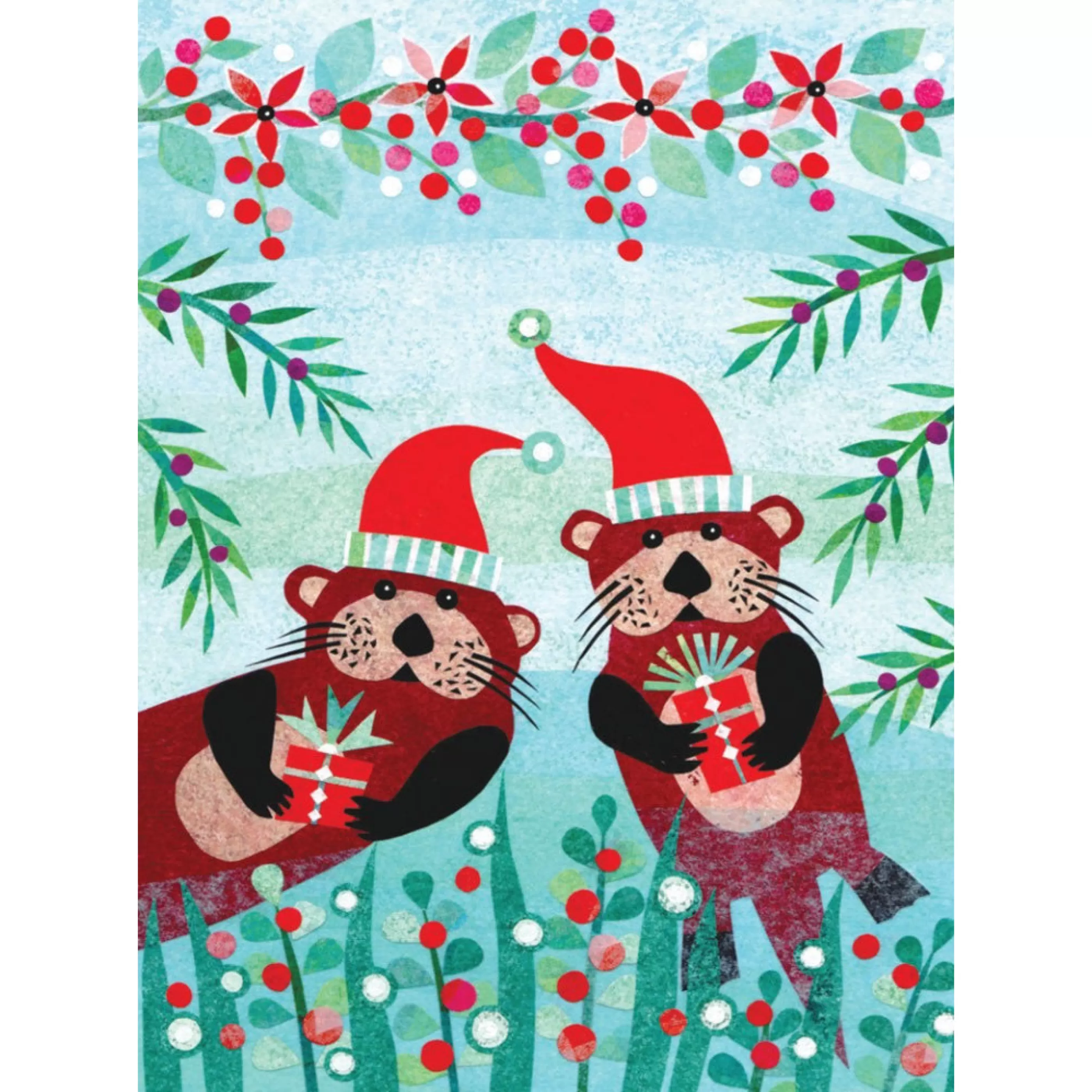 Allport Editions Otter Buddies Boxed Holiday Cards Hot