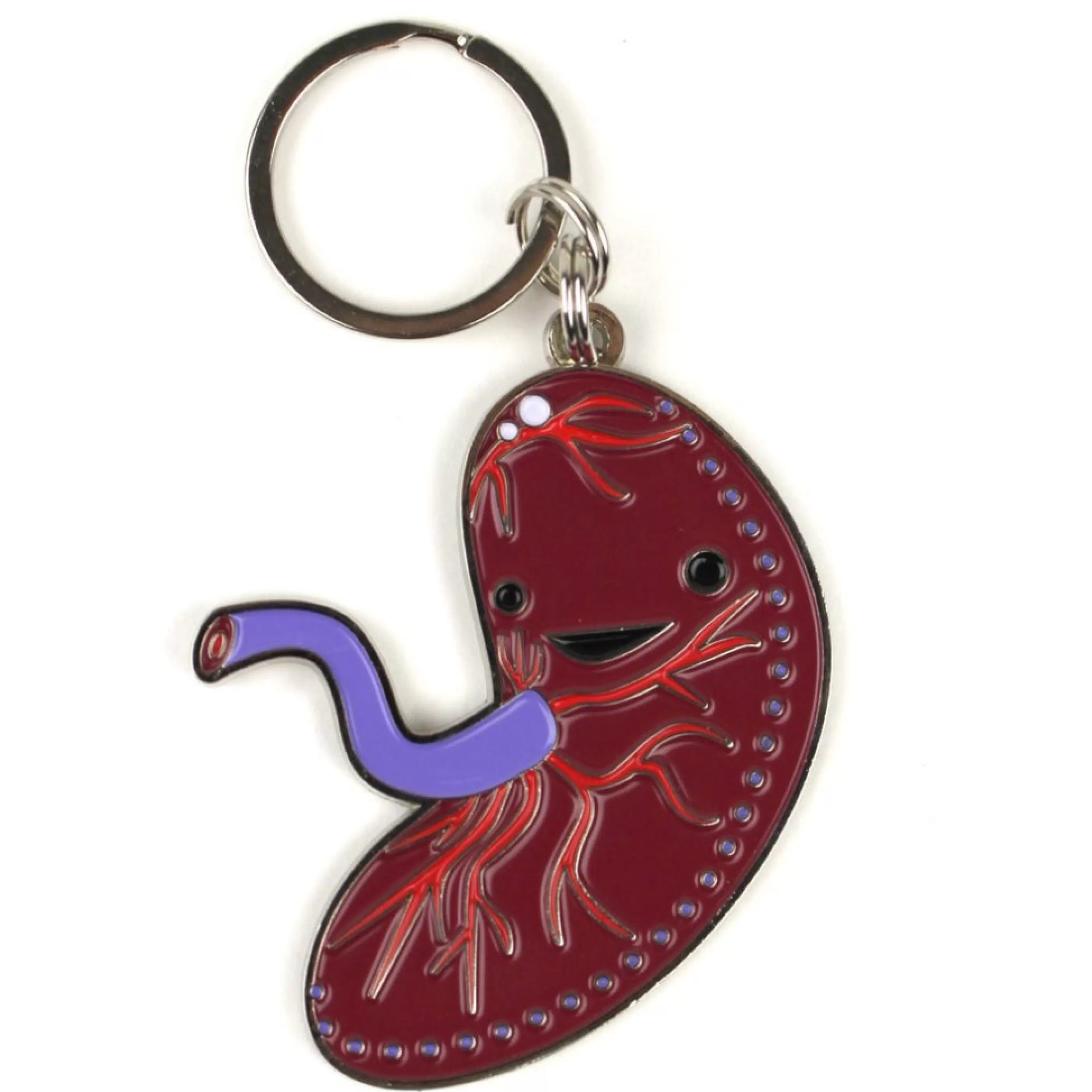 I Heart Guts Pins, Patches & Keychains>Placenta Key Chain