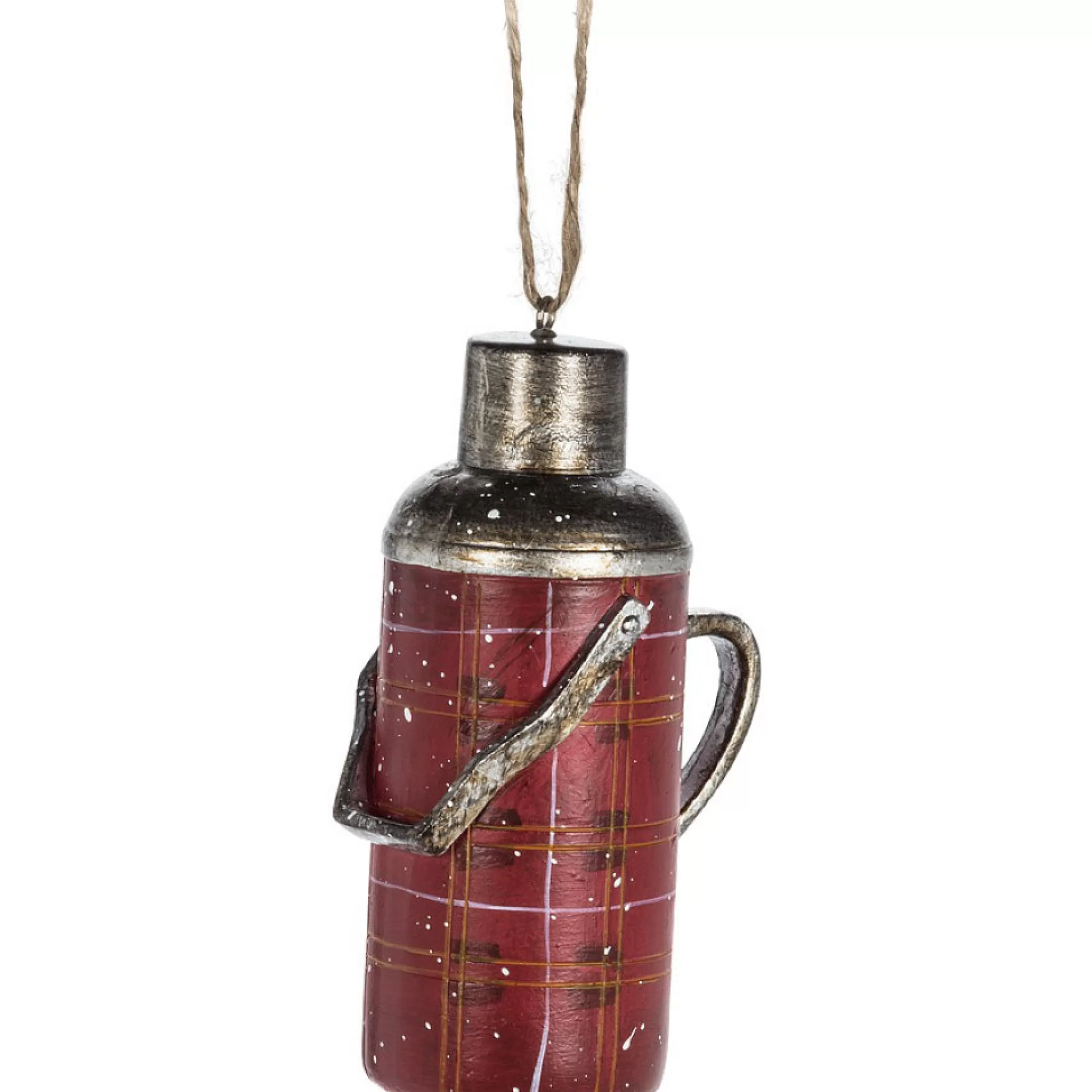 Abbott Collection Plaid Thermos Ornament Cheap