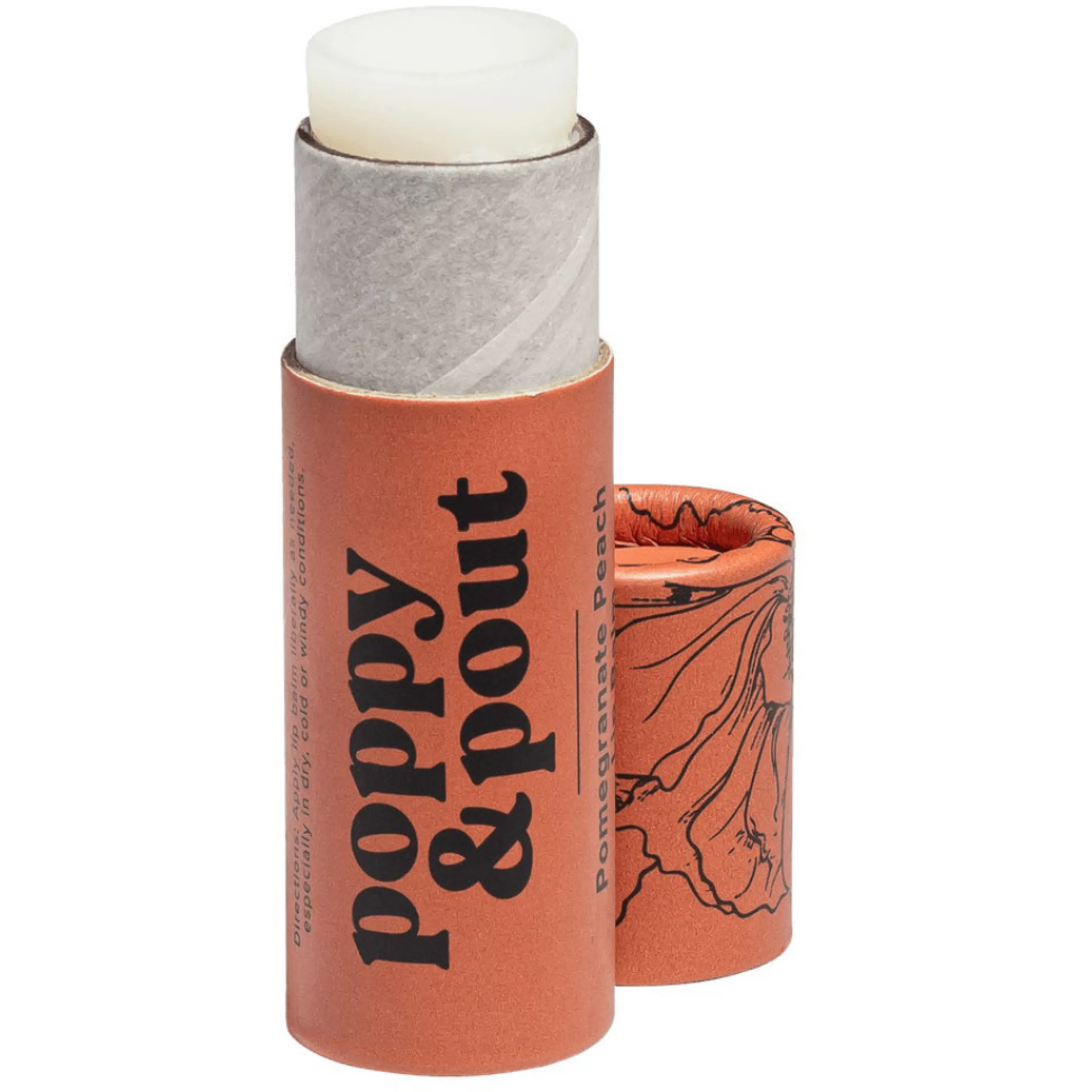 Poppy & Pout Lip Balm>Pomegranate Peach Lip Balm