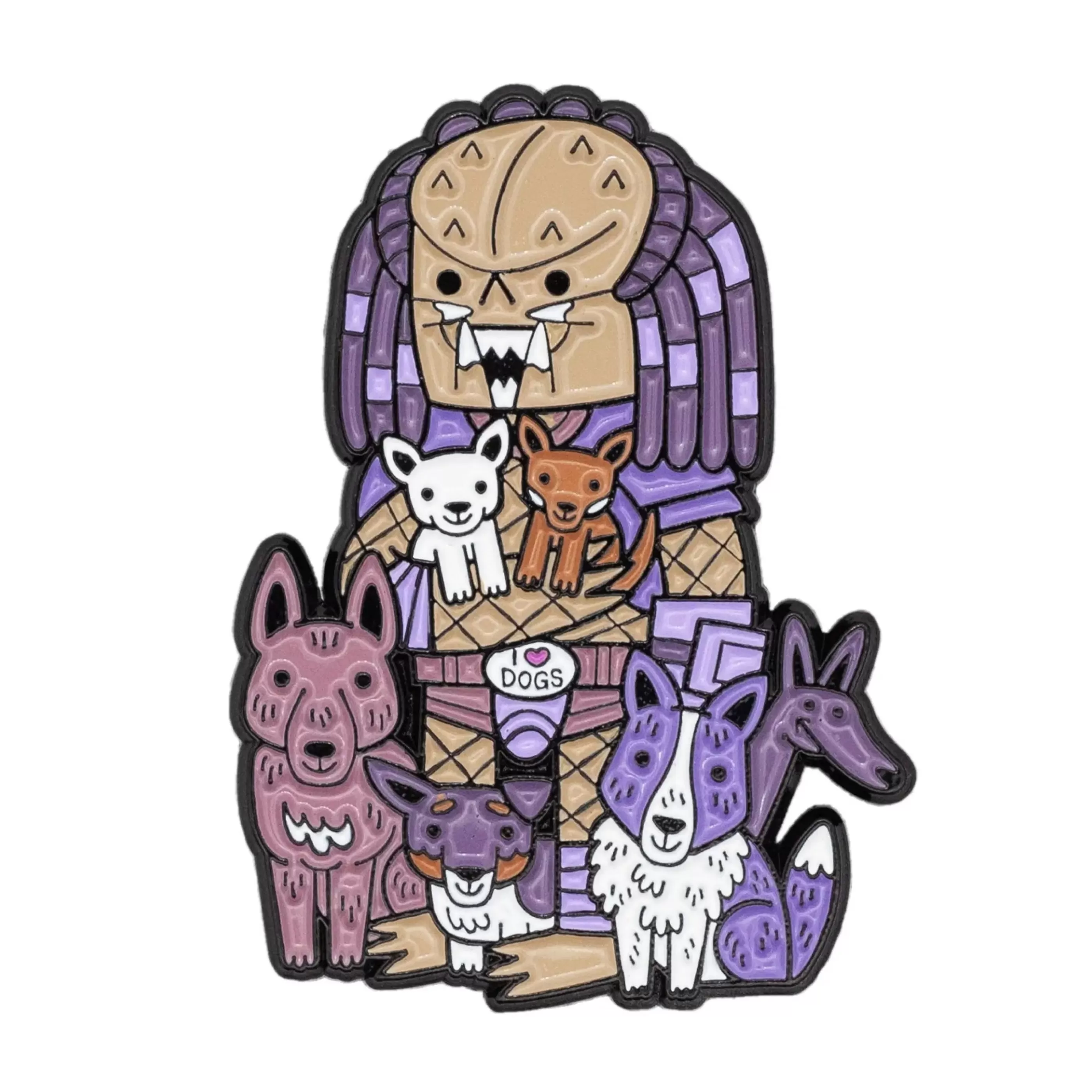 Little Shop of Pins Pins, Patches & Keychains>Predator (Team Dogs) Enamel Pin