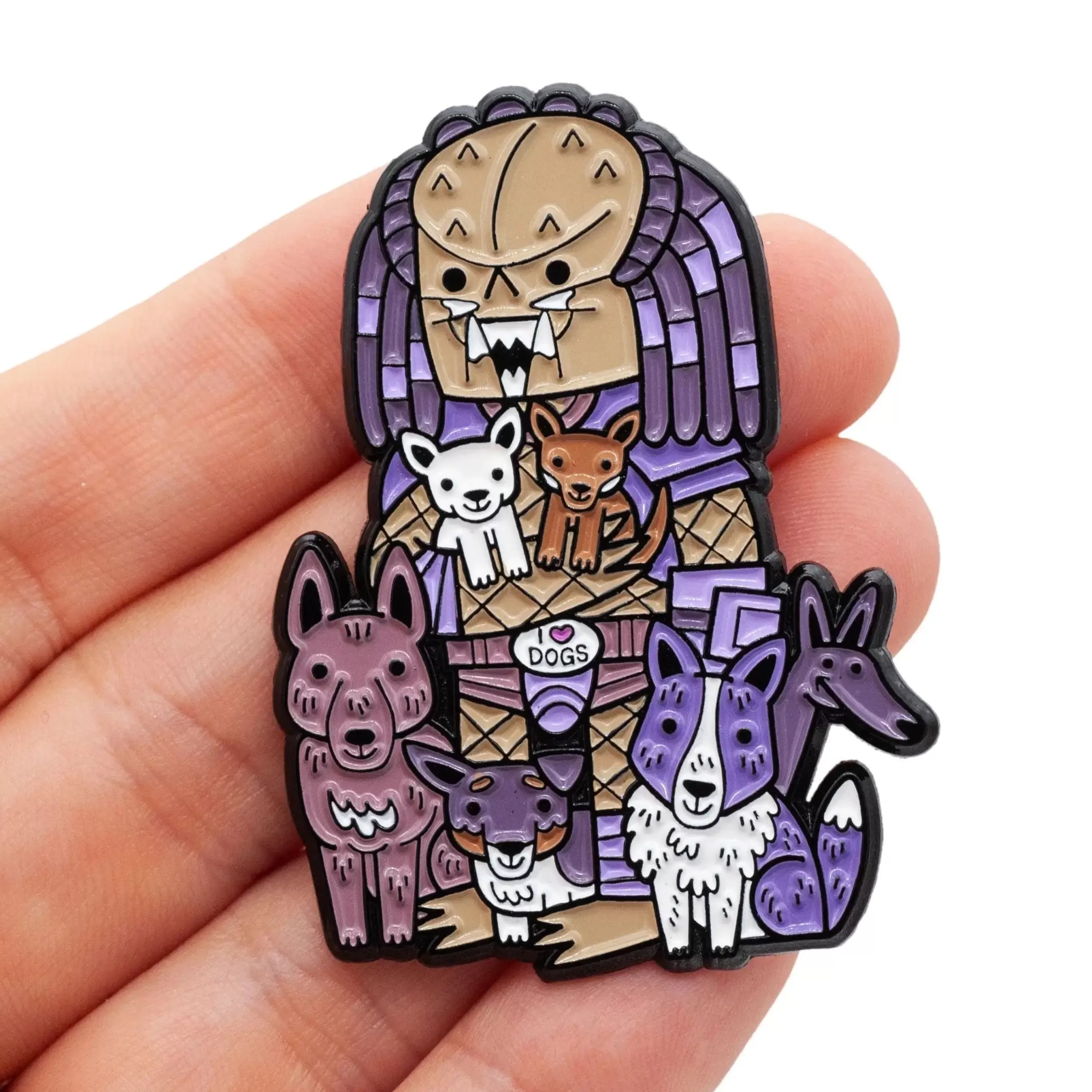 Little Shop of Pins Pins, Patches & Keychains>Predator (Team Dogs) Enamel Pin