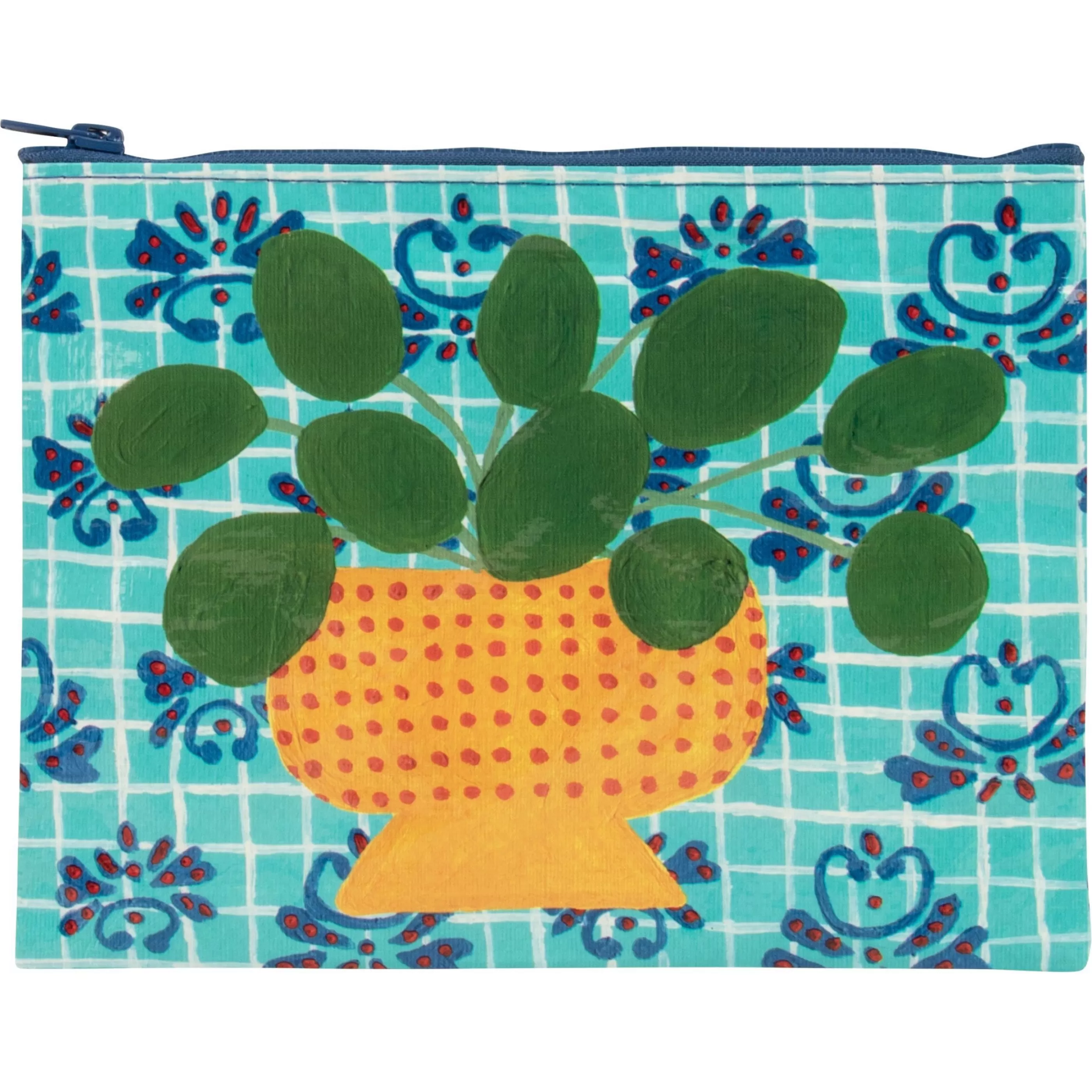 Blue Q Bags>Pretty Plant Zipper Pouch