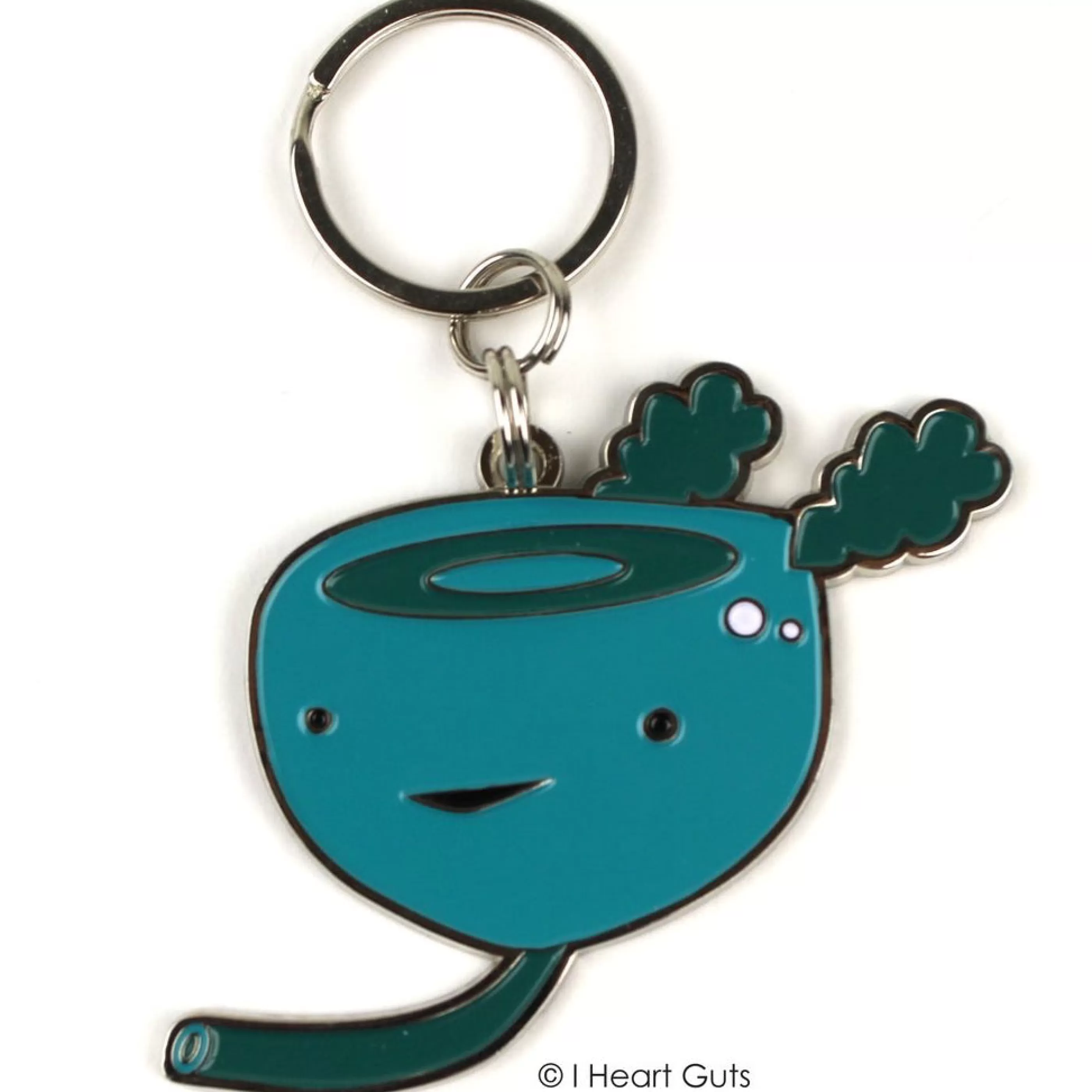 I Heart Guts Pins, Patches & Keychains>Prostate Key Chain