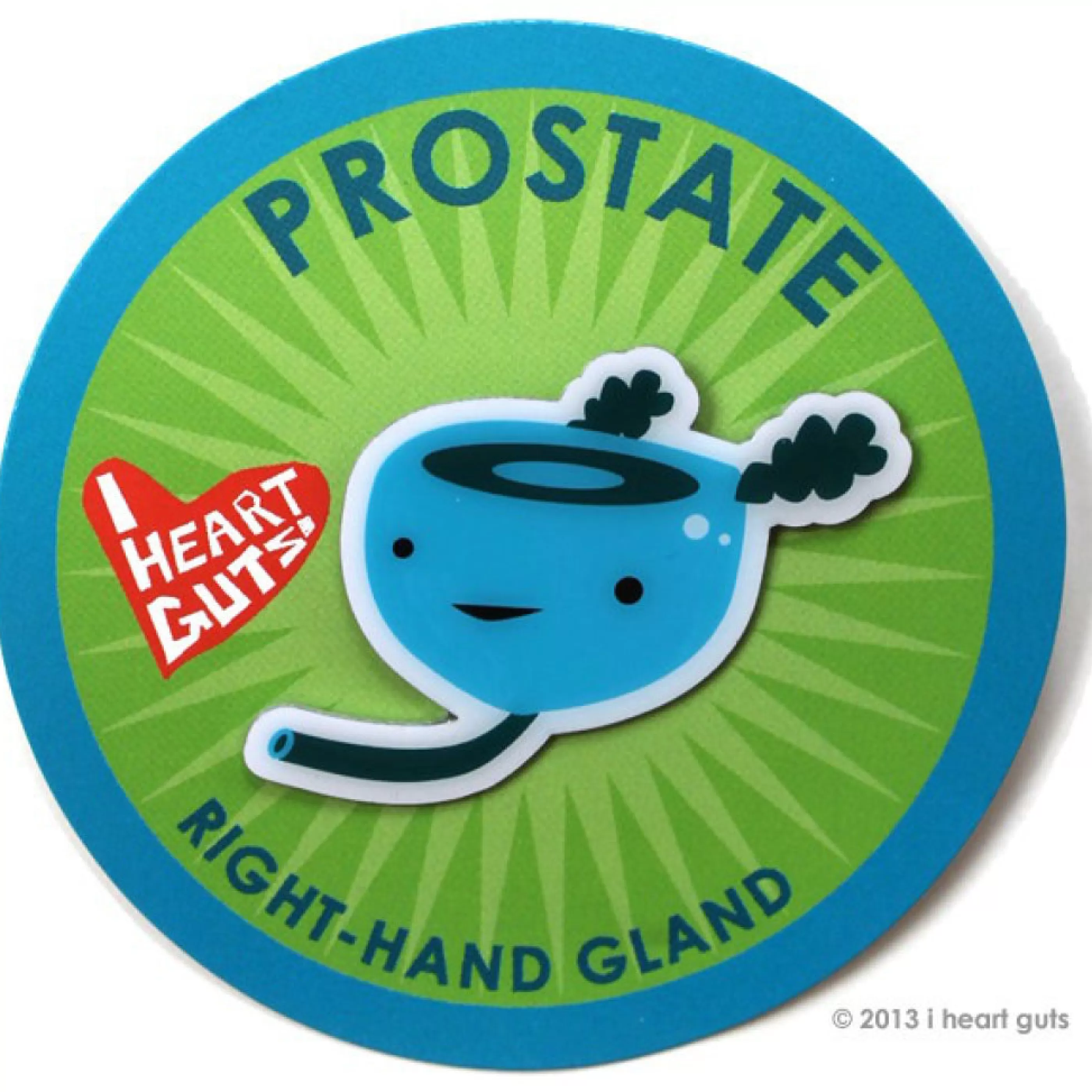 I Heart Guts Pins, Patches & Keychains>Prostate Lapel Pin