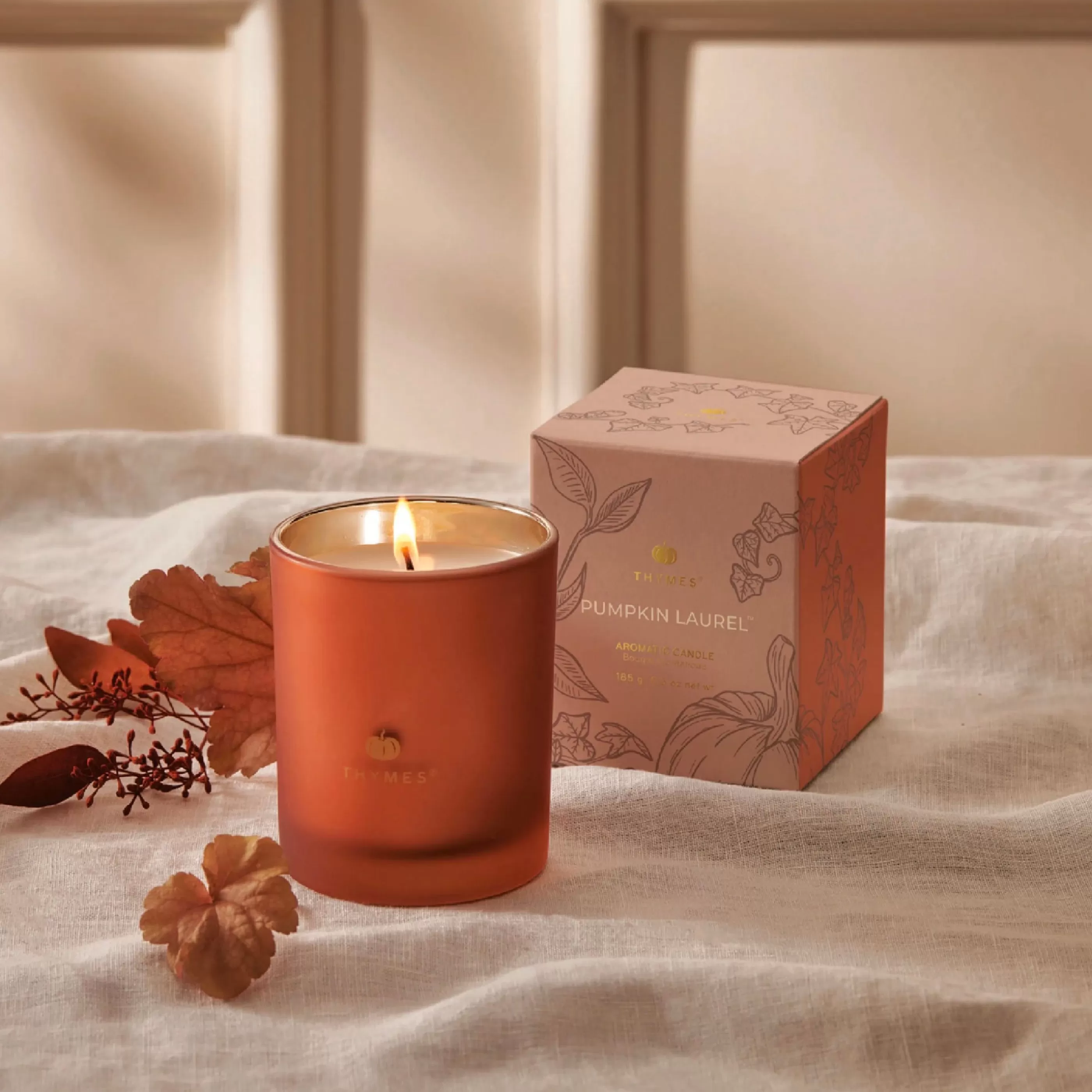 Thymes Candles & Home Fragrances>Pumpkin Laurel Aromatic Candle