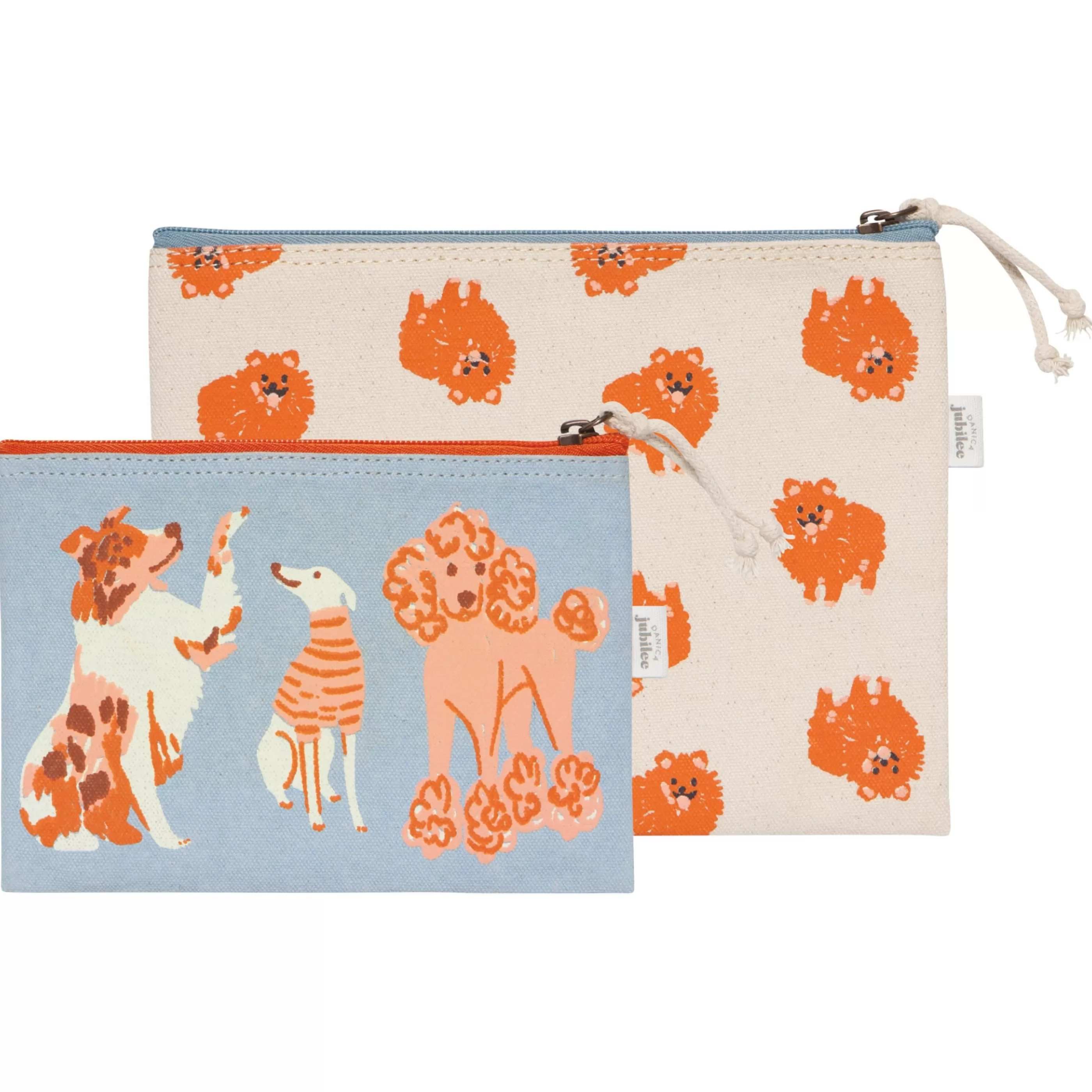 Danica Bags>Puppos Zipper Pouches Set Of 2