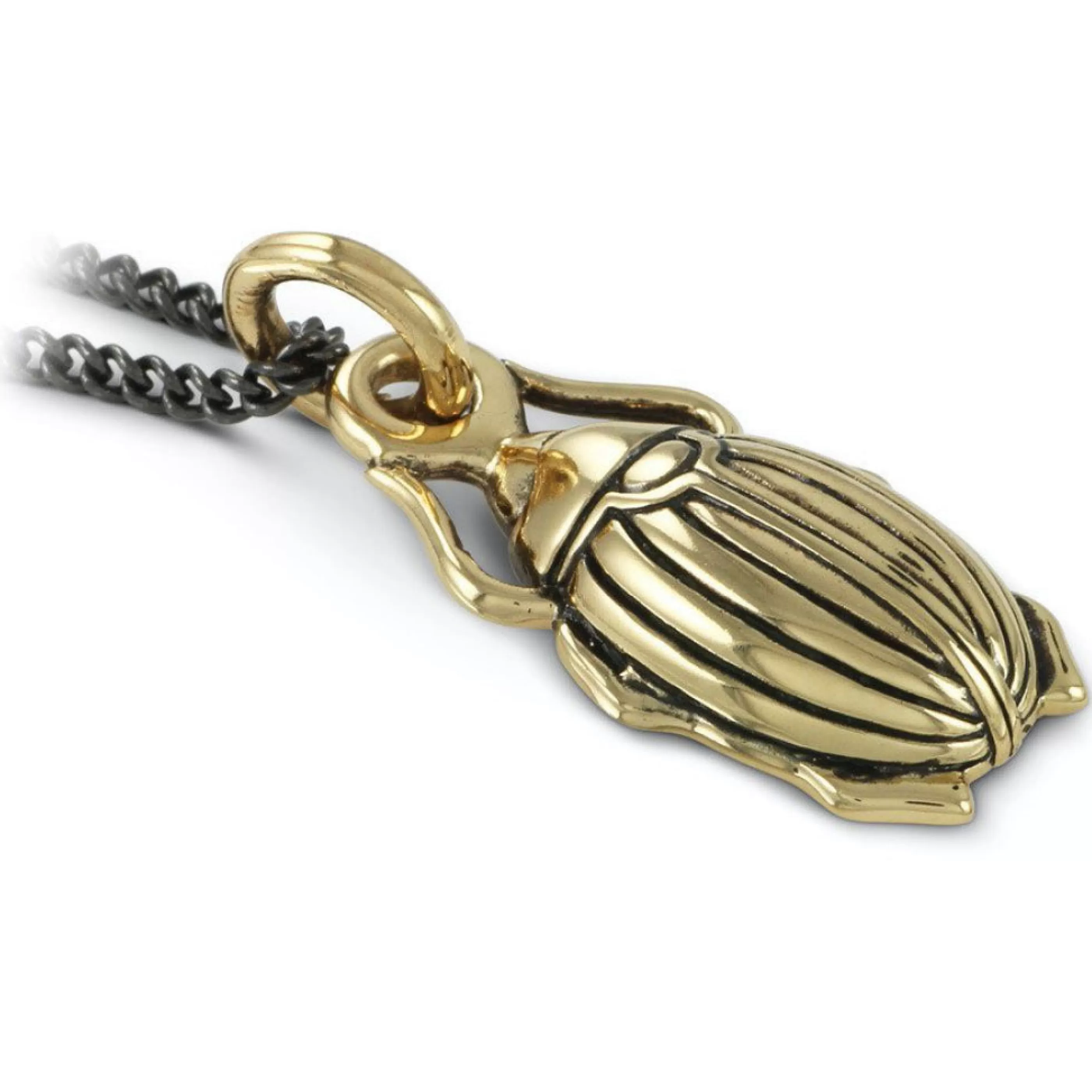 Lost Apostle Jewellery>Scarab Beetle Bronze Necklace