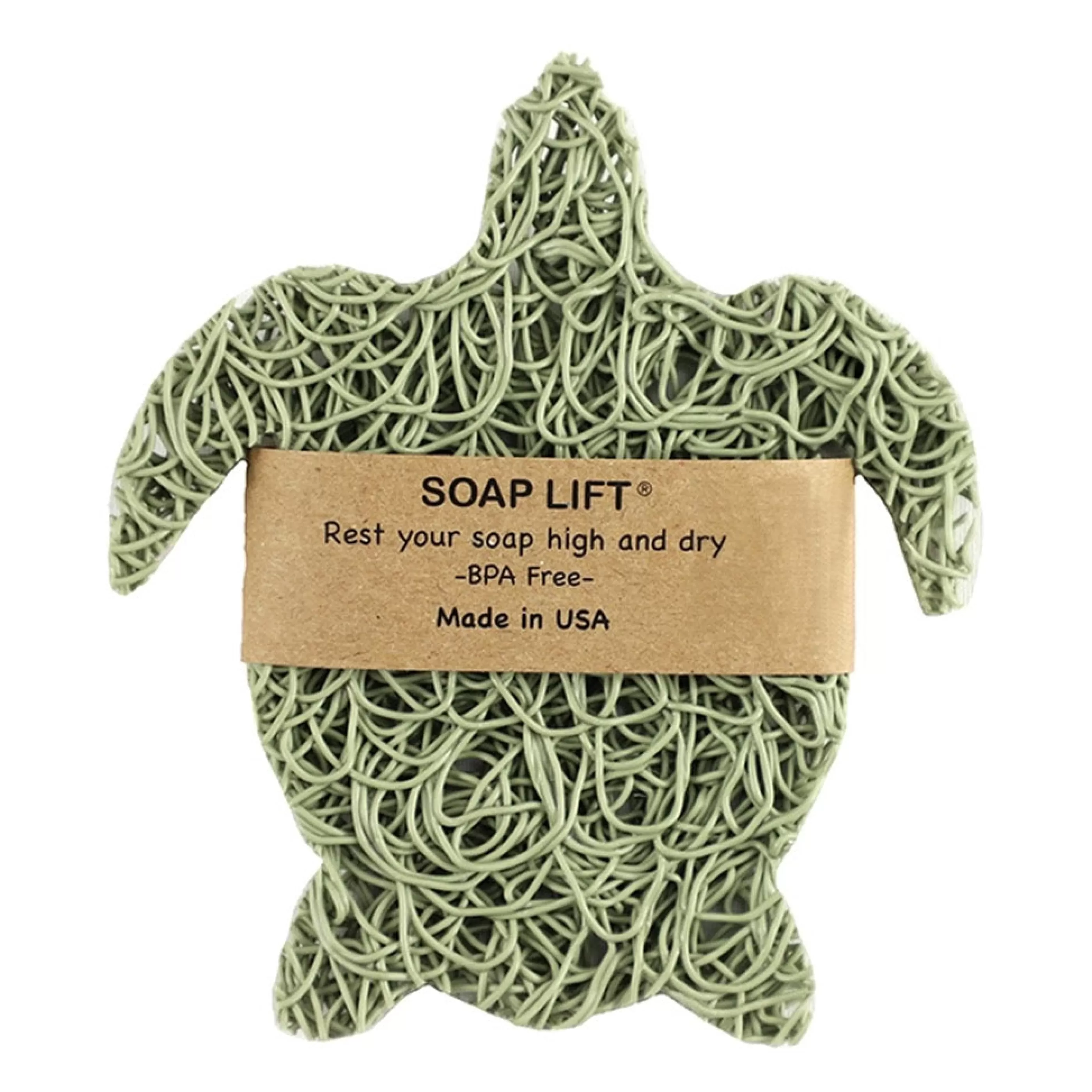 Soap Lift Bath & Shower>Sea Turtle Shape - Sage