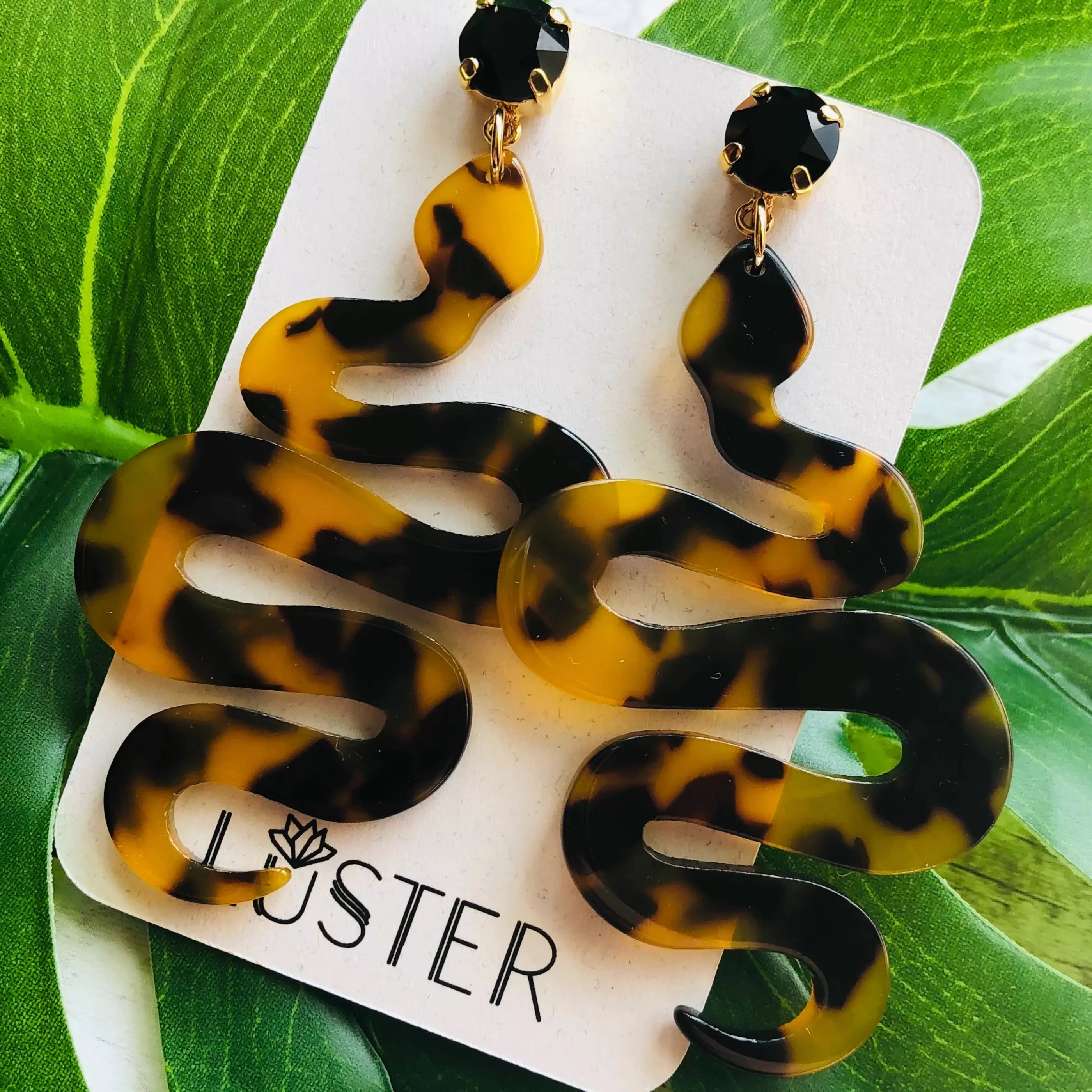 Luster Jewellery>Serpent Drop Earrings