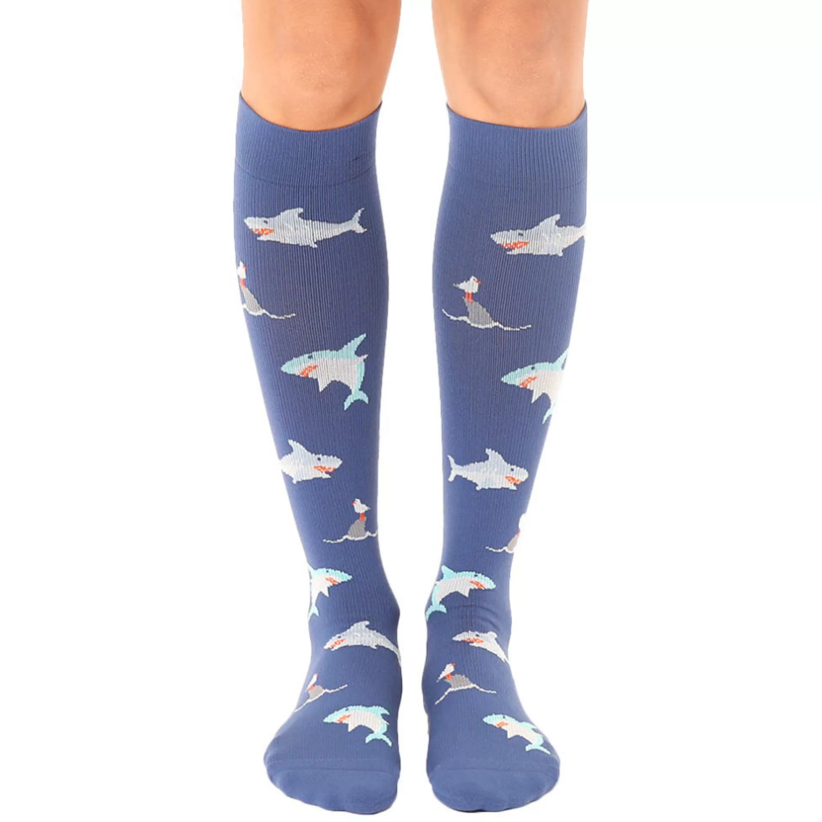 Living Royal Men's Socks>Shark Compression Socks