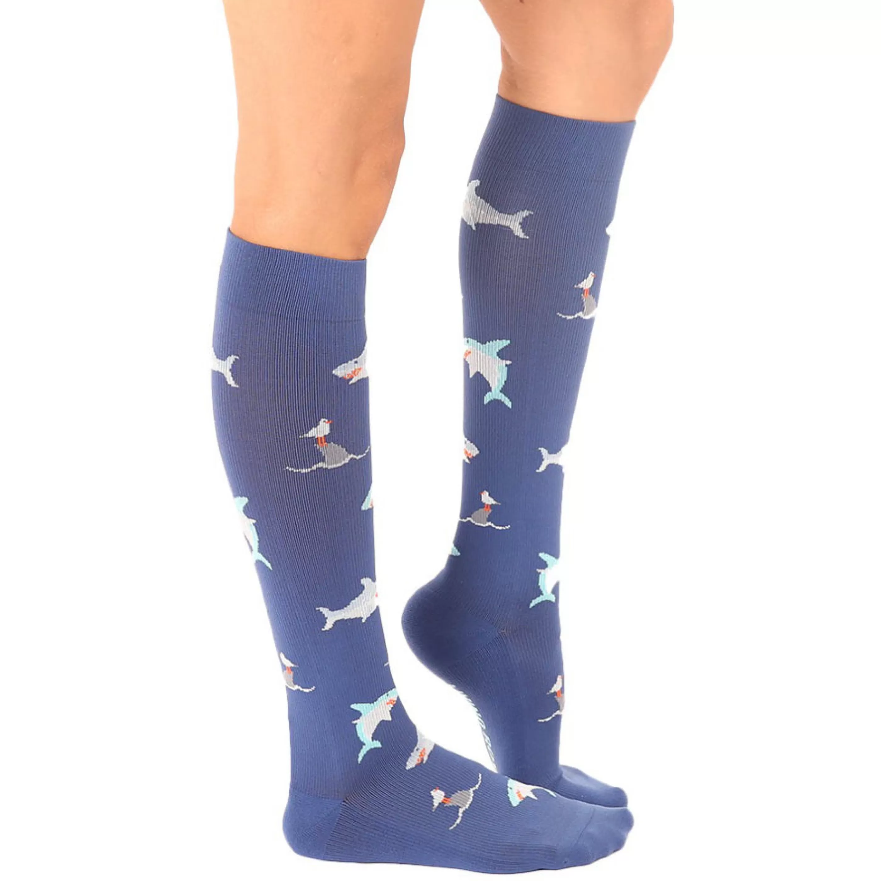 Living Royal Men's Socks>Shark Compression Socks