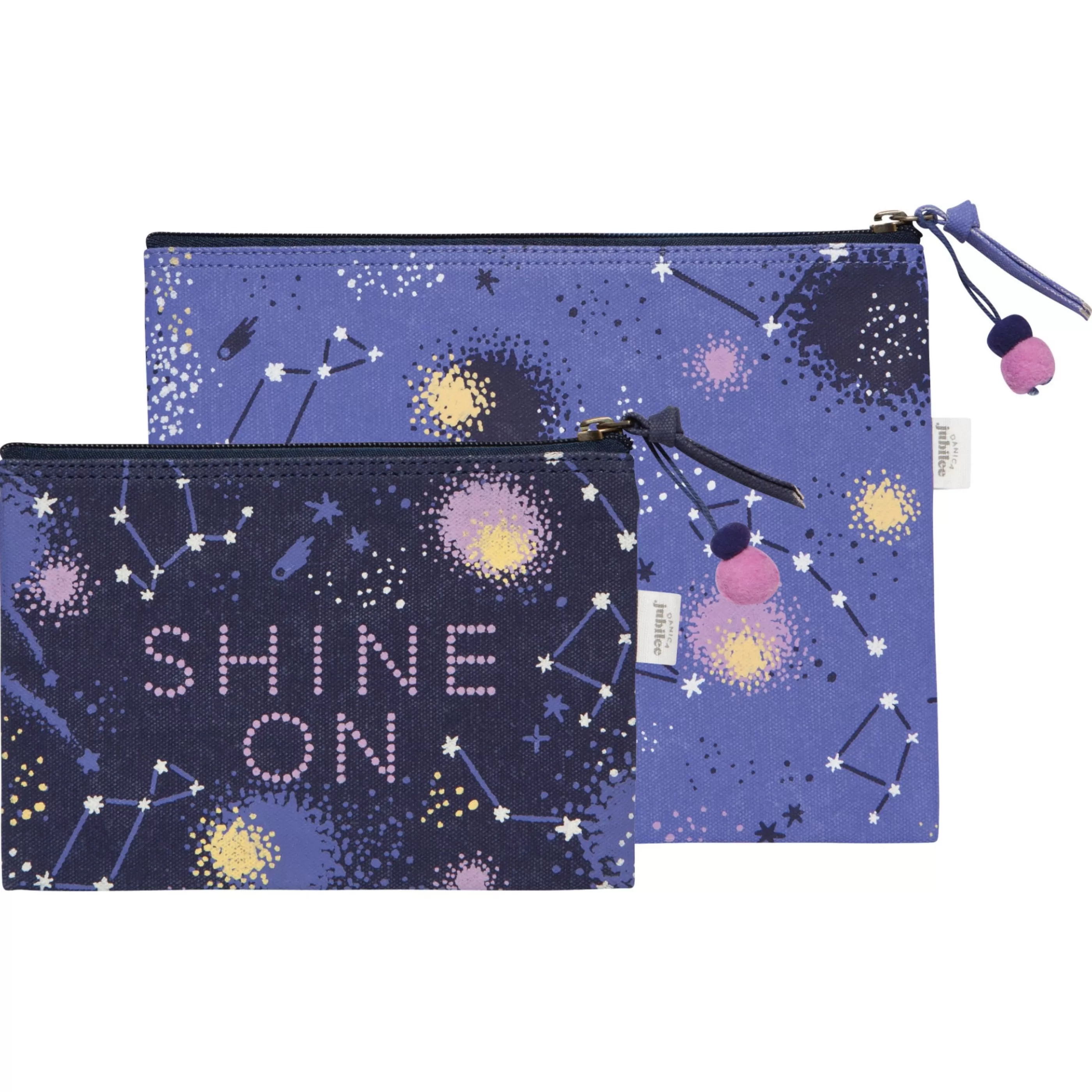 Danica Bags>Shine On Zipper Pouches Set Of 2