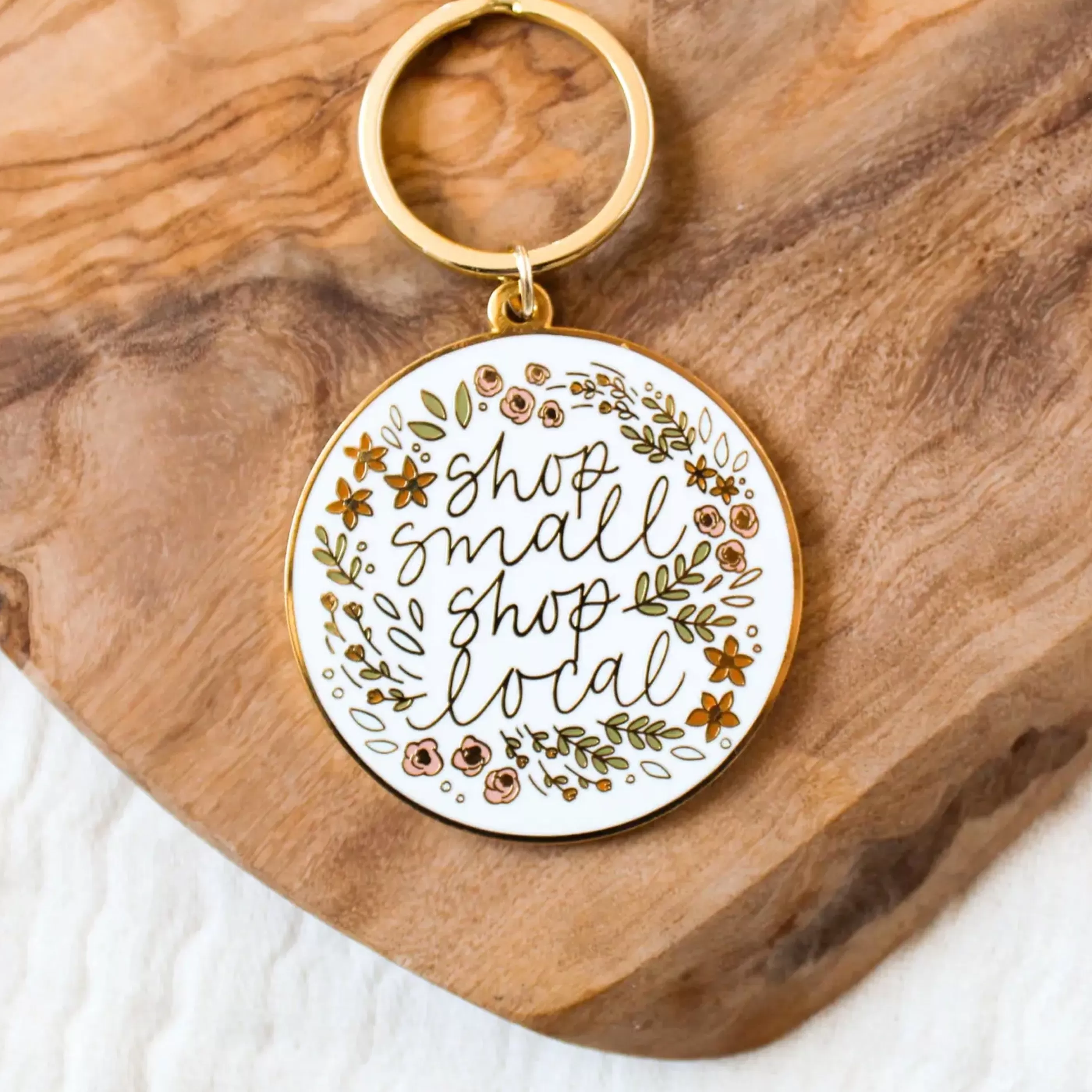 Elyse Breanne Design Pins, Patches & Keychains>Shop Small Keychain