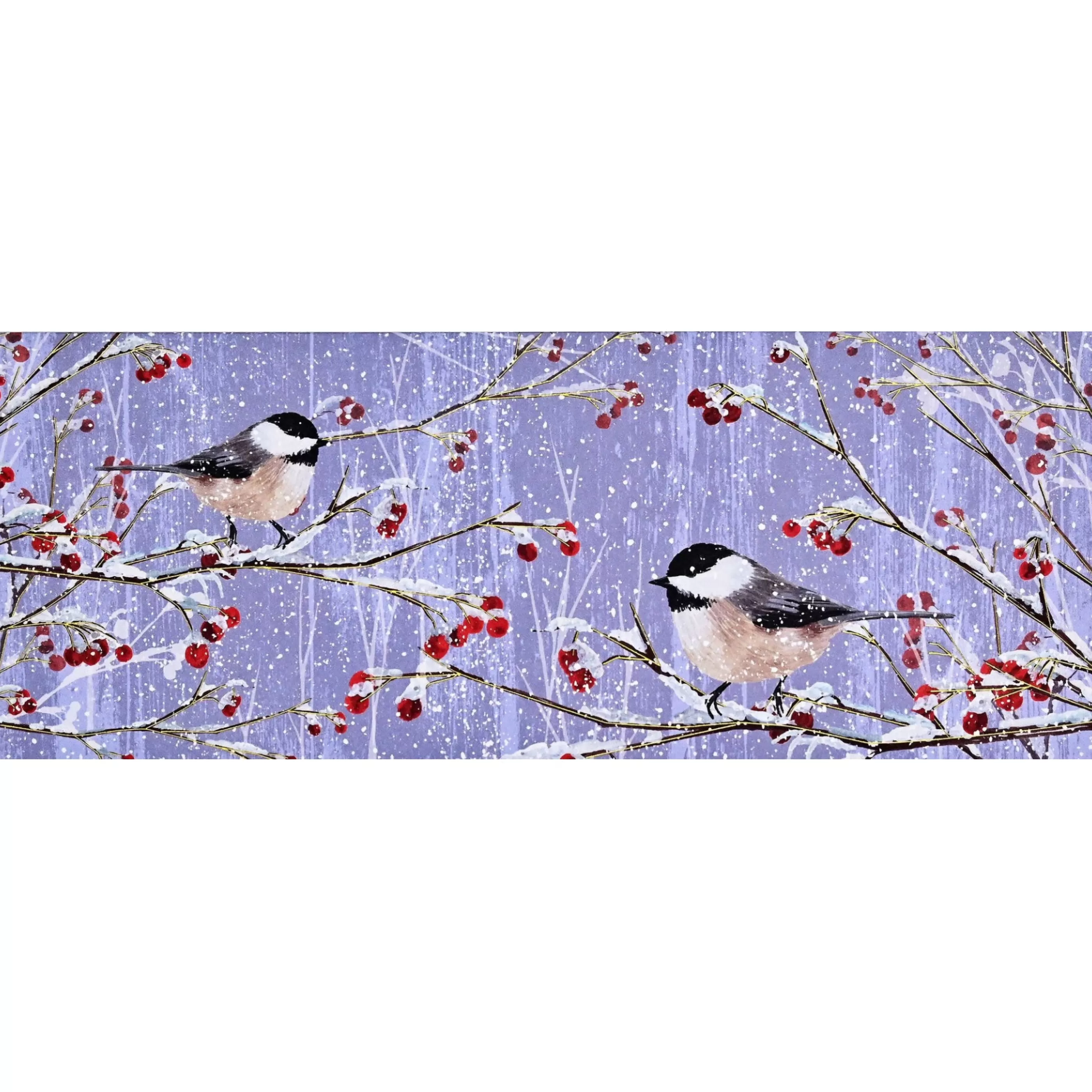 Peter Pauper Press Snowy Chickadees Panoramic Holiday Cards Flash Sale