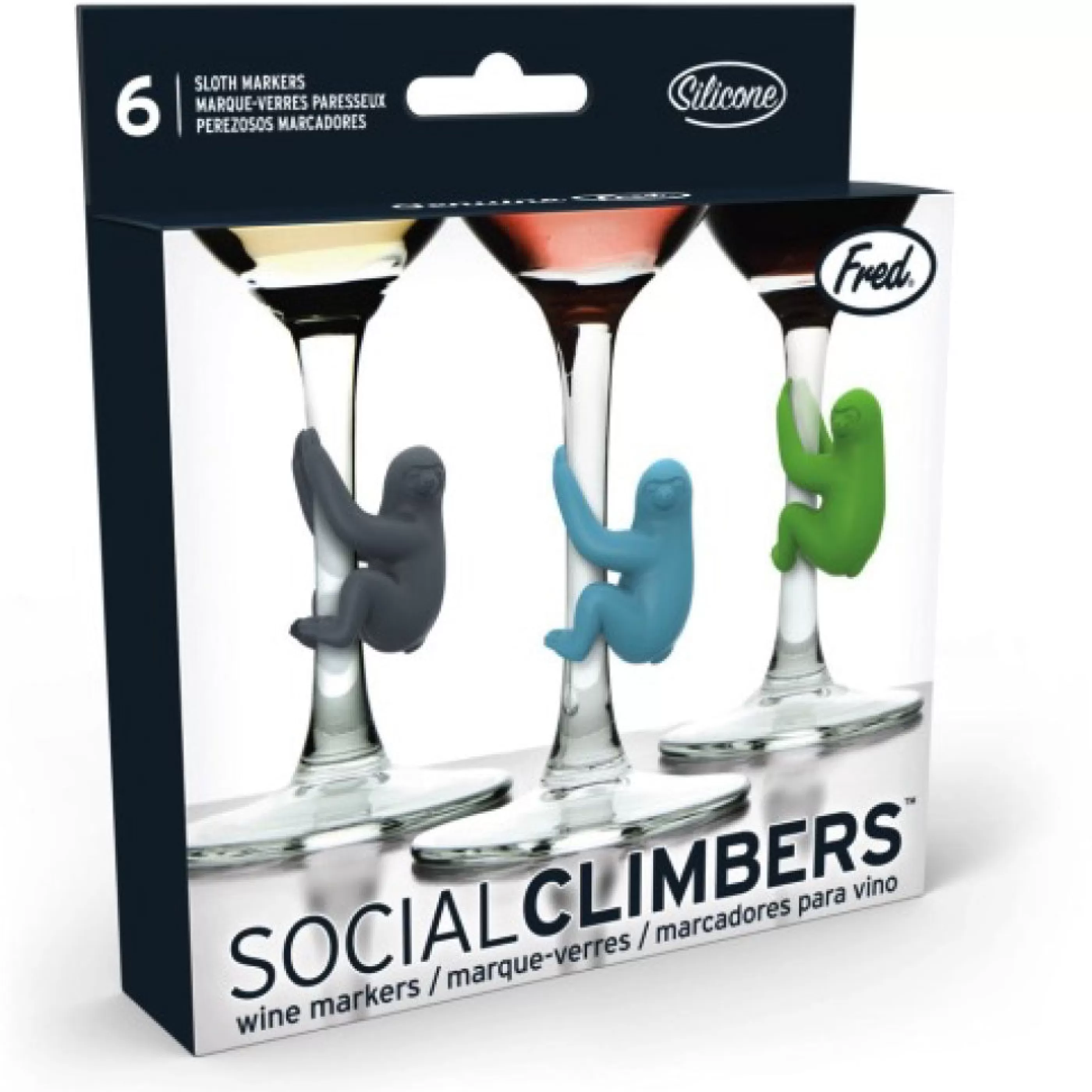 Fred & Friends Barware>Social Climbers Sloth Drink Markers