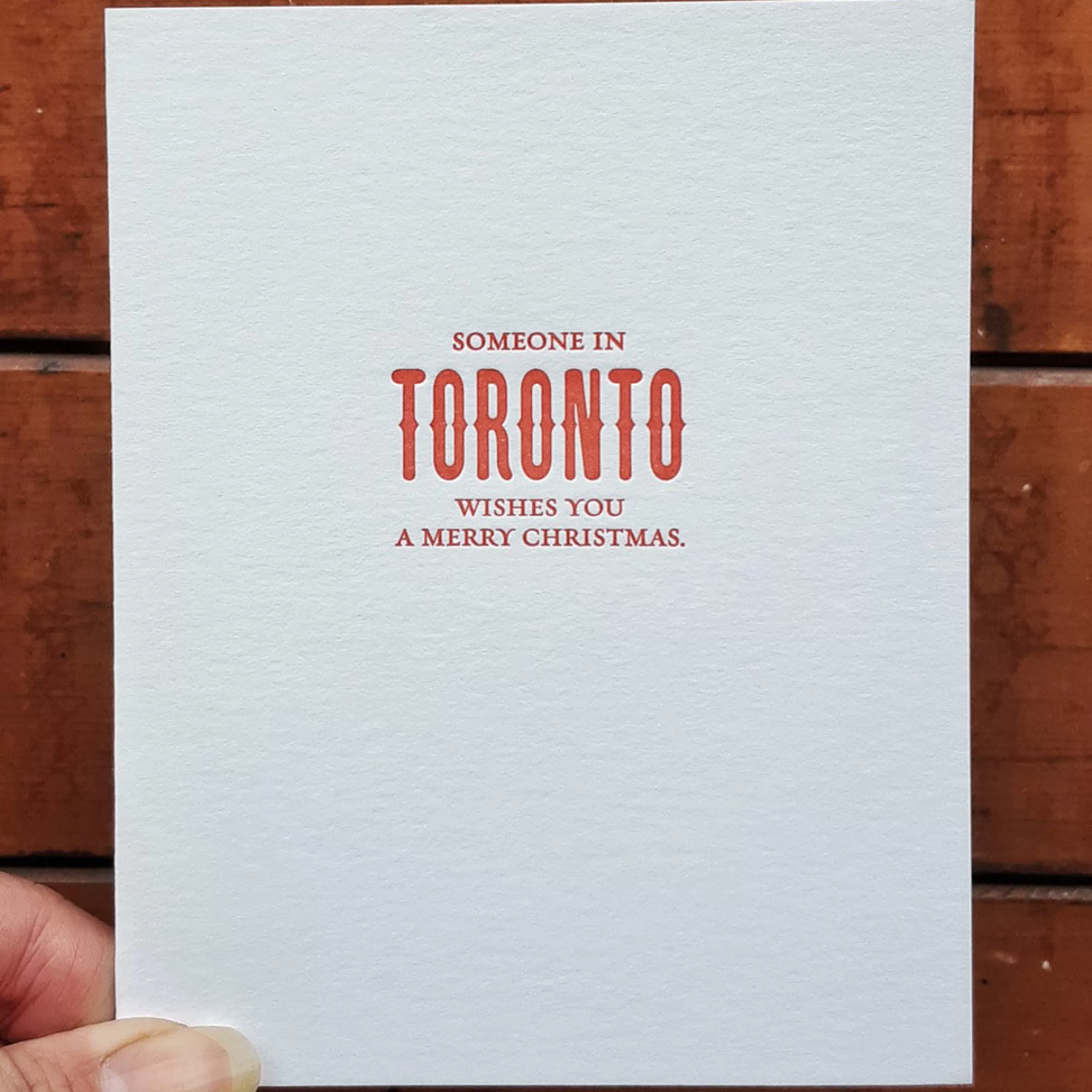 Sapling Press Someone In Toronto Christmas Card Flash Sale