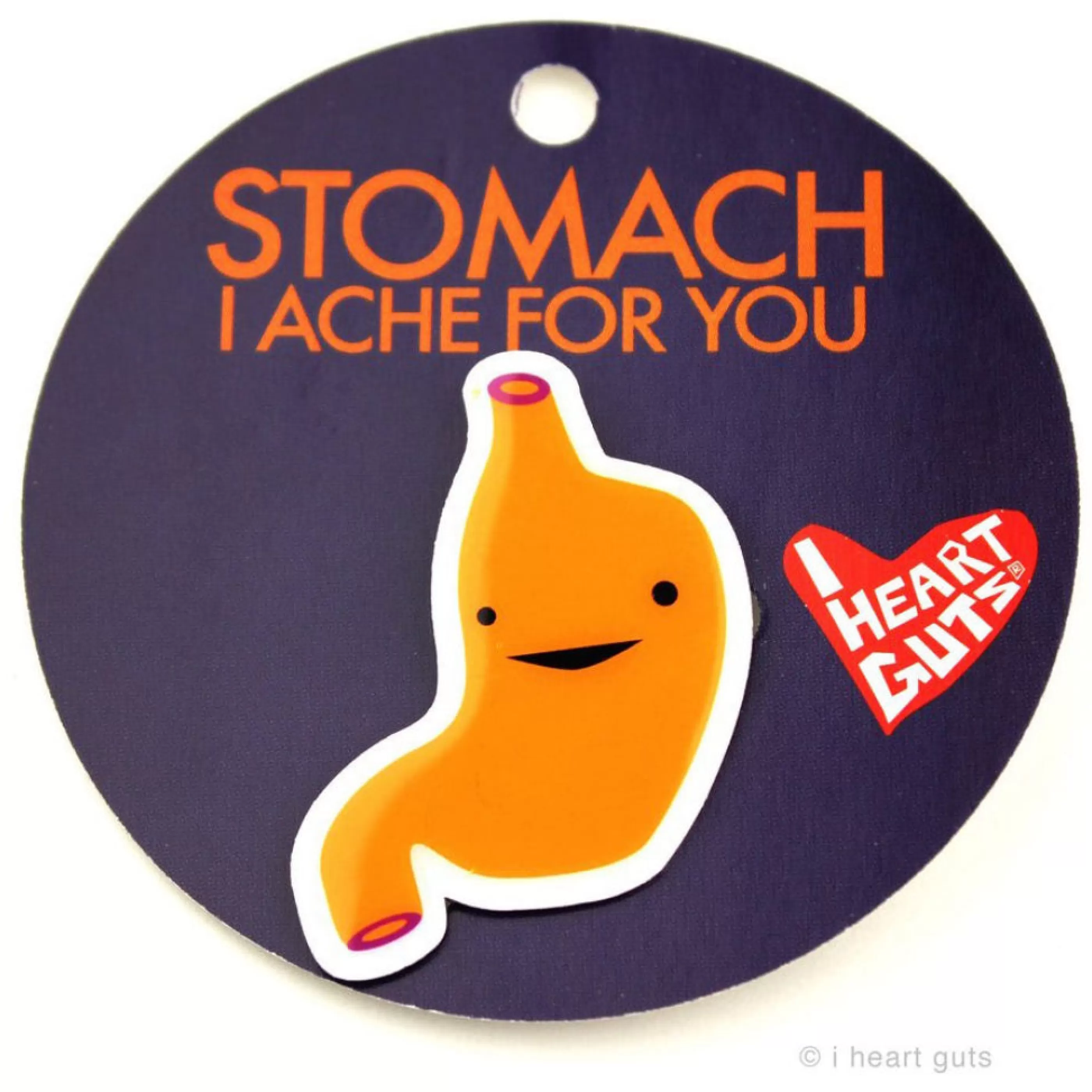 I Heart Guts Pins, Patches & Keychains>Stomach Lapel Pin