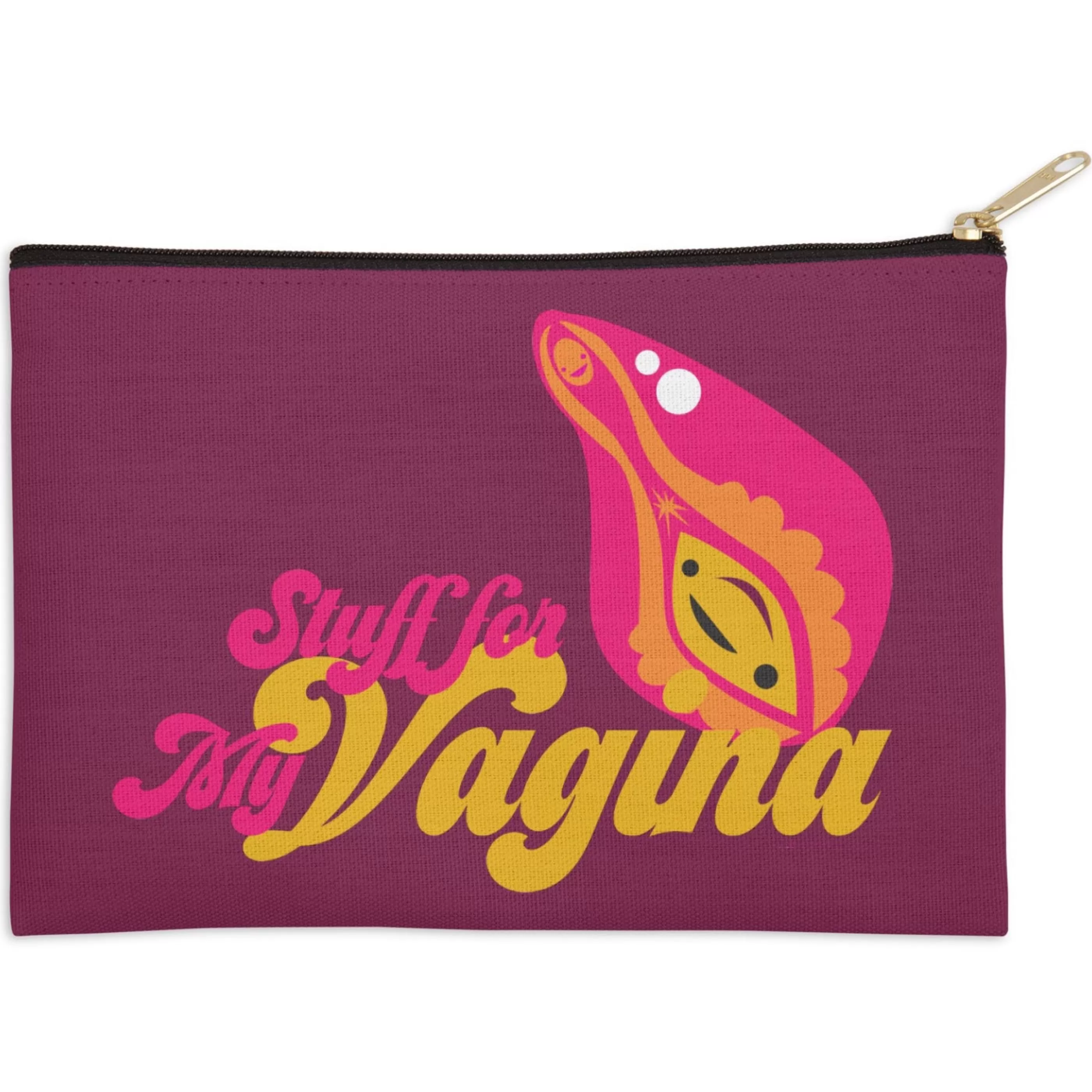 I Heart Guts Bags>Stuff For My Vagina Zip Pouch