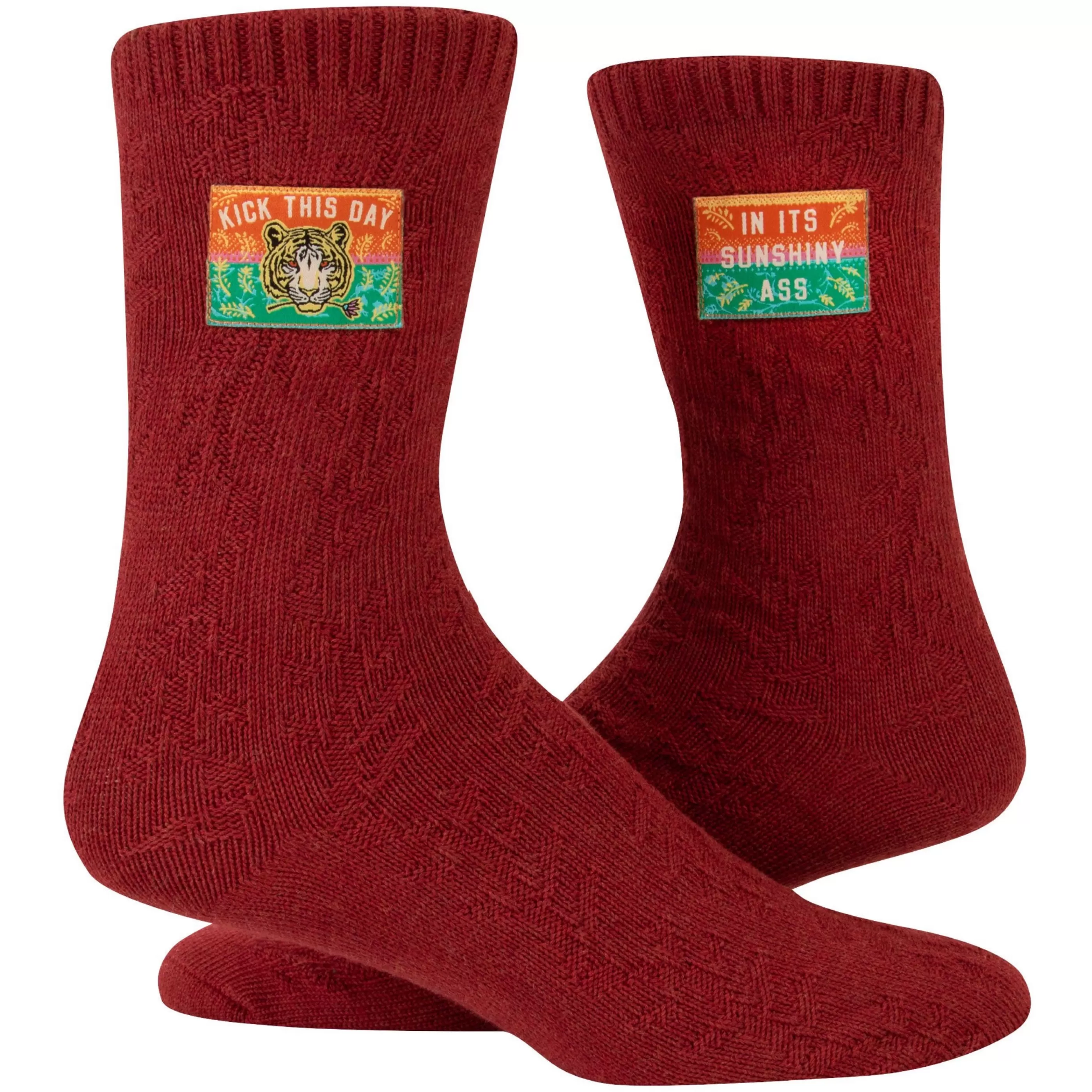Blue Q Men's Socks>Sunshiny Ass Tag Socks