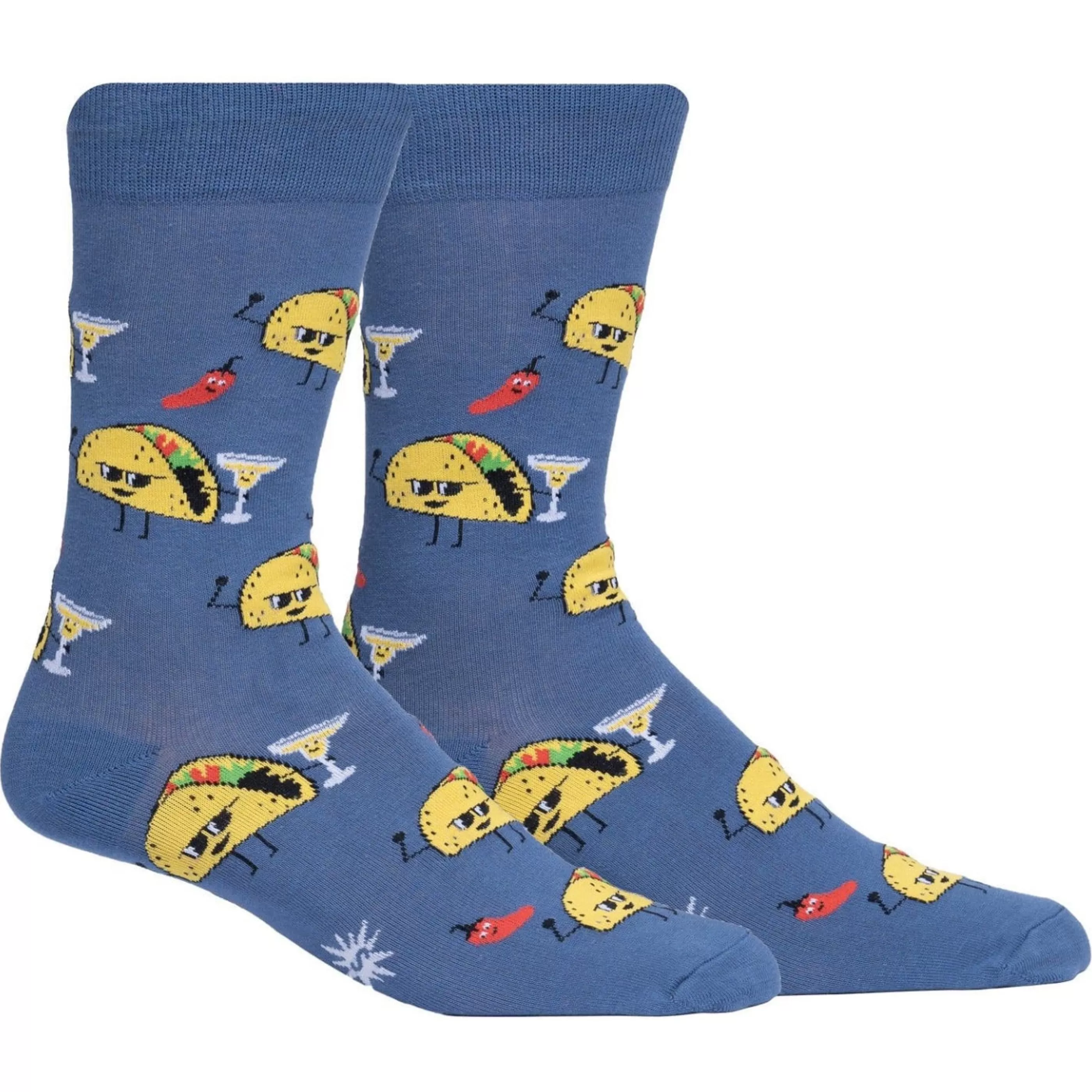 Sock It To Me Men's Socks>Taco Tuesday Men's Crew Socks