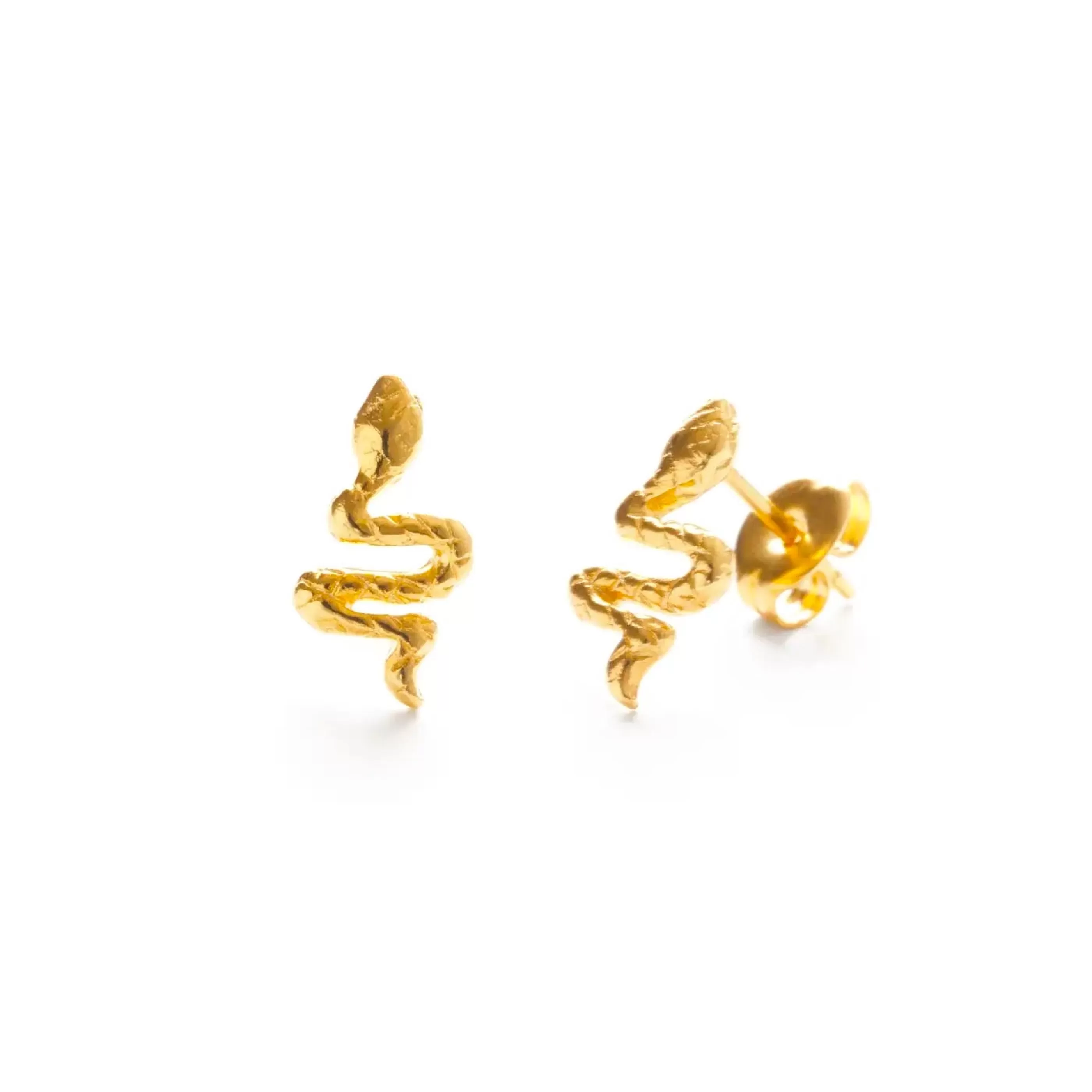 Amano Studio Jewellery>Teeny Tiny Serpent Studs Gold